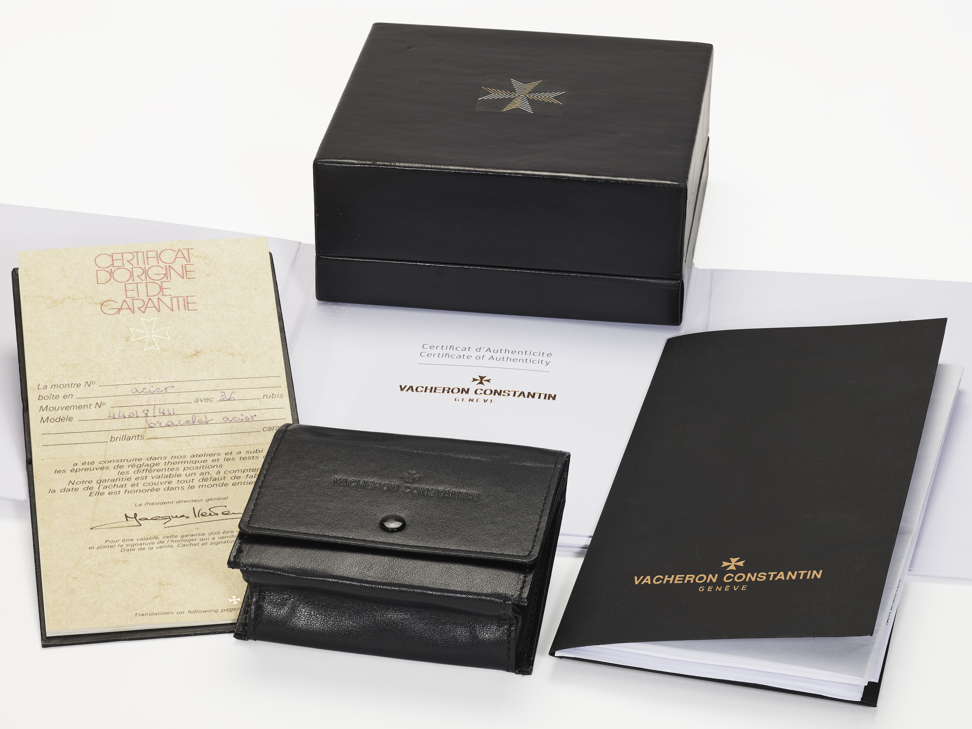 VACHERON CONSTANTIN, STAINLESS STEEL '222', REF. 44018/411A, CASE