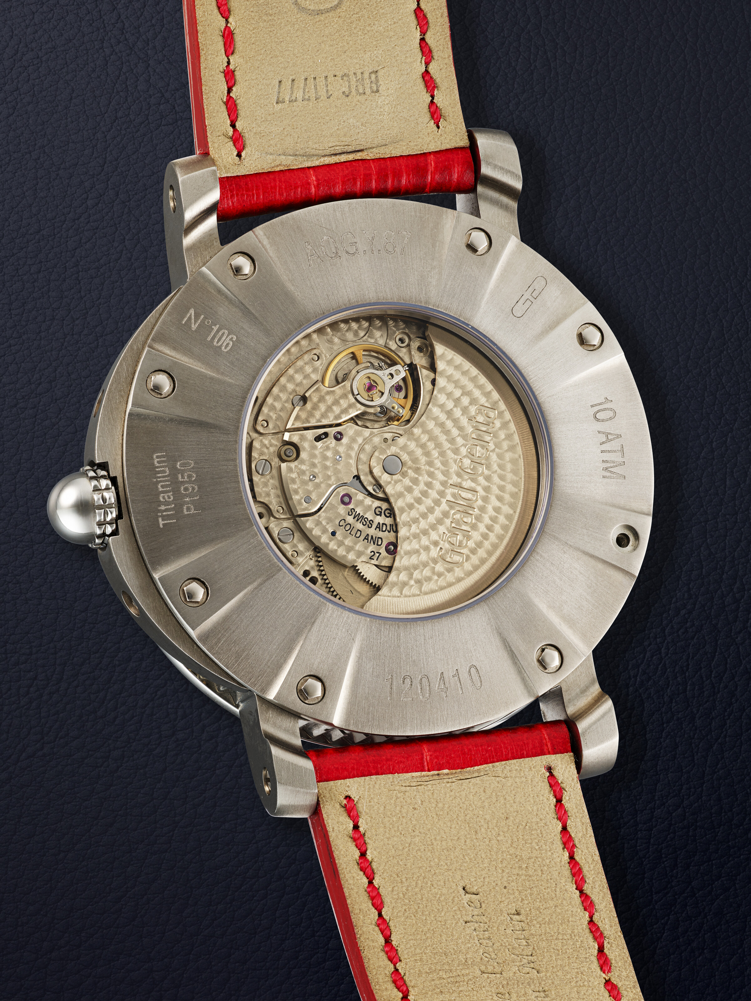 GERALD GENTA, TITANIUM AND PLATINUM PERPETUAL CALENDAR 'ARENA