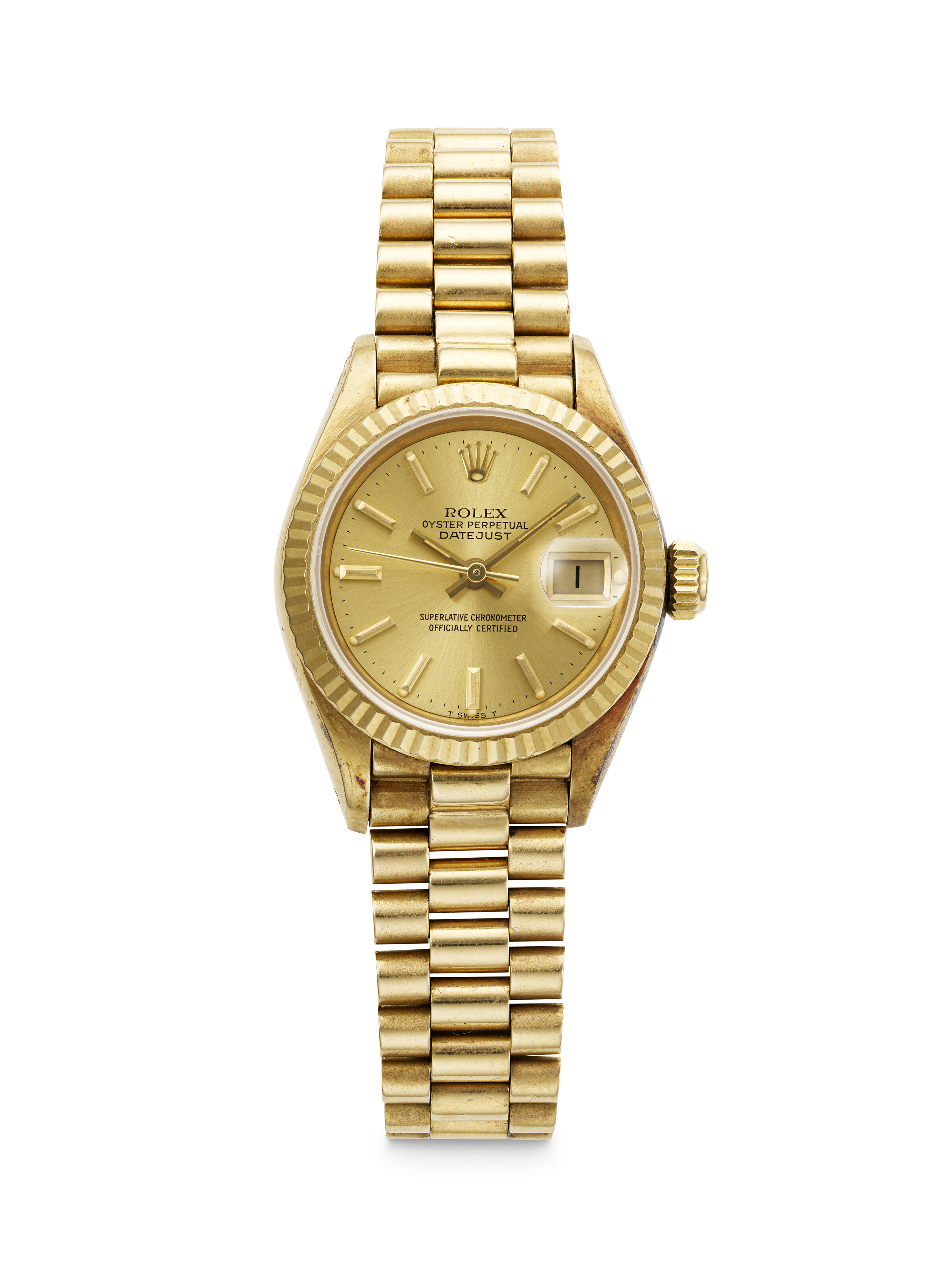 ROLEX, YELLOW GOLD 'DATEJUST', REF. 69178, SERIAL NO: 7635786