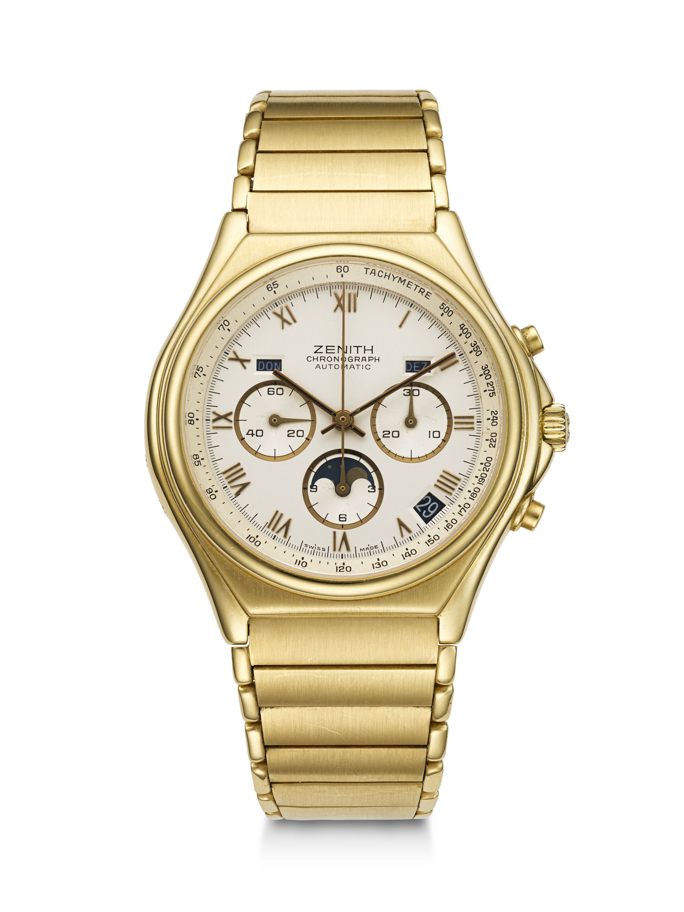 ZENITH, YELLOW GOLD 'PORT ROYAL', REF. 30.0150.418, CASE NO. 13