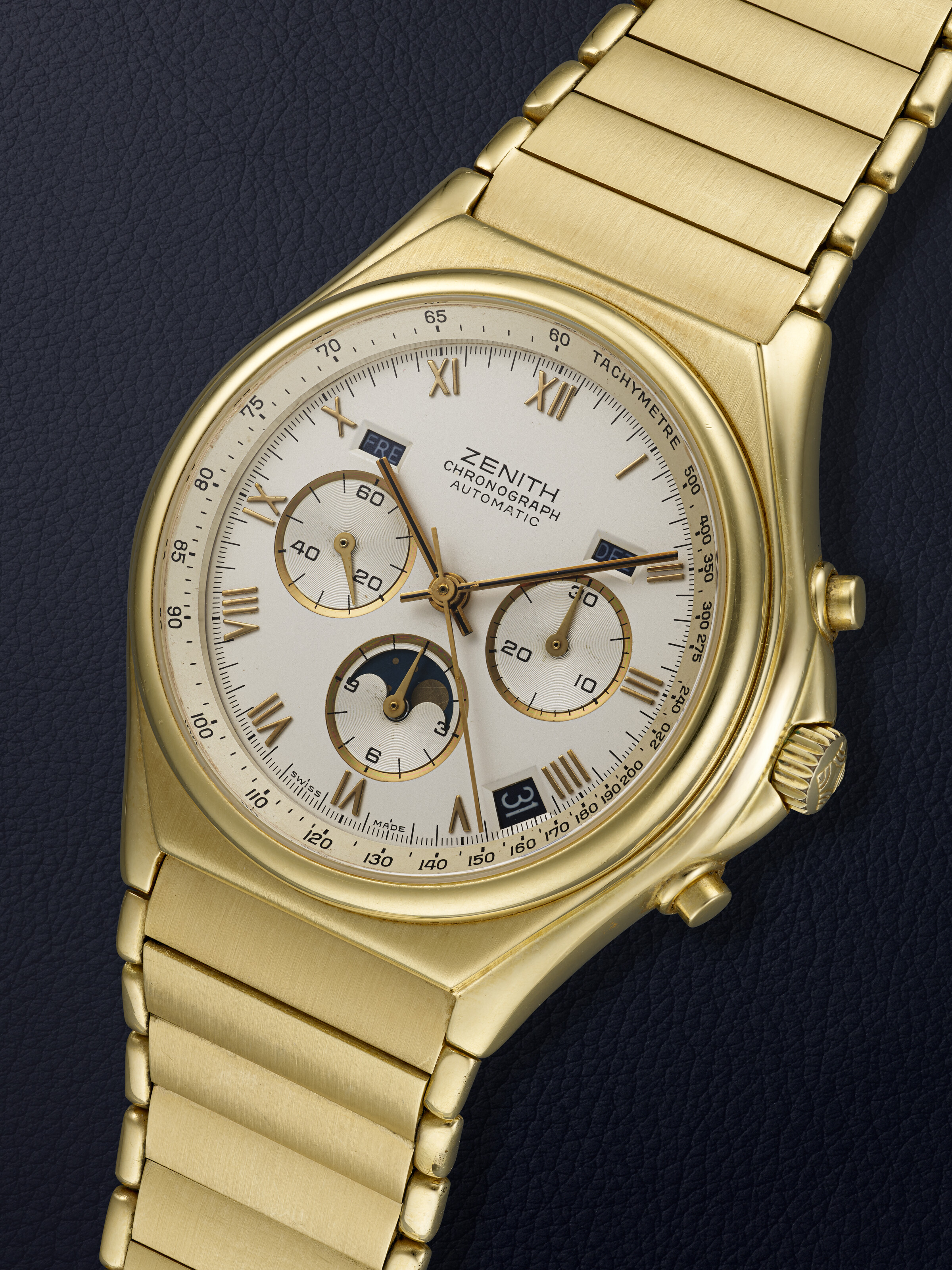 ZENITH, YELLOW GOLD 'PORT ROYAL', REF. 30.0150.418, CASE NO. 13