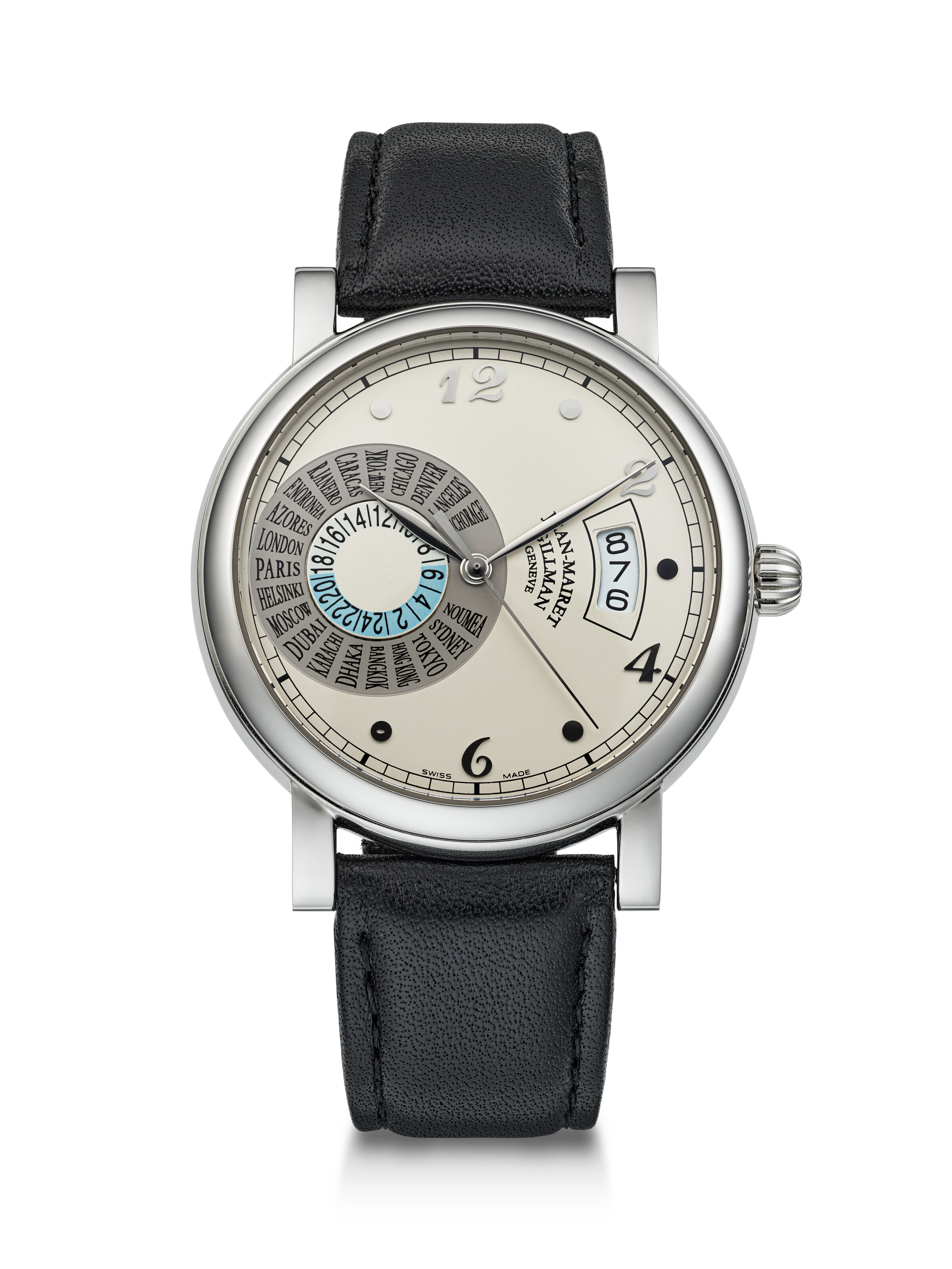 JEAN-MAIRET & GILLMAN, LIMITED EDITION STAINLESS STEEL 'HORA MUNDI