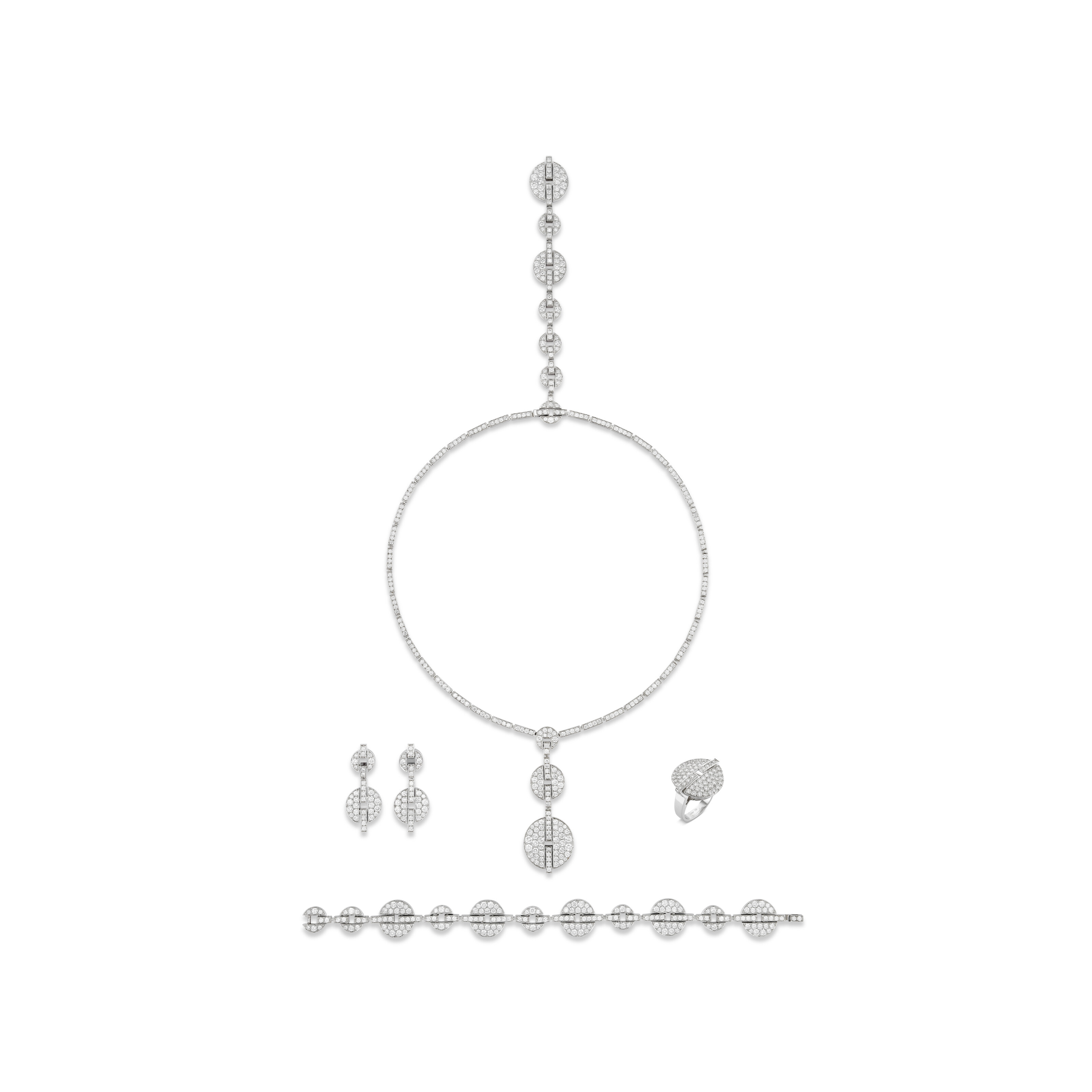 Catalog image of CARTIER SUITE OF DIAMOND 'HIMALIA' JEWELLERY