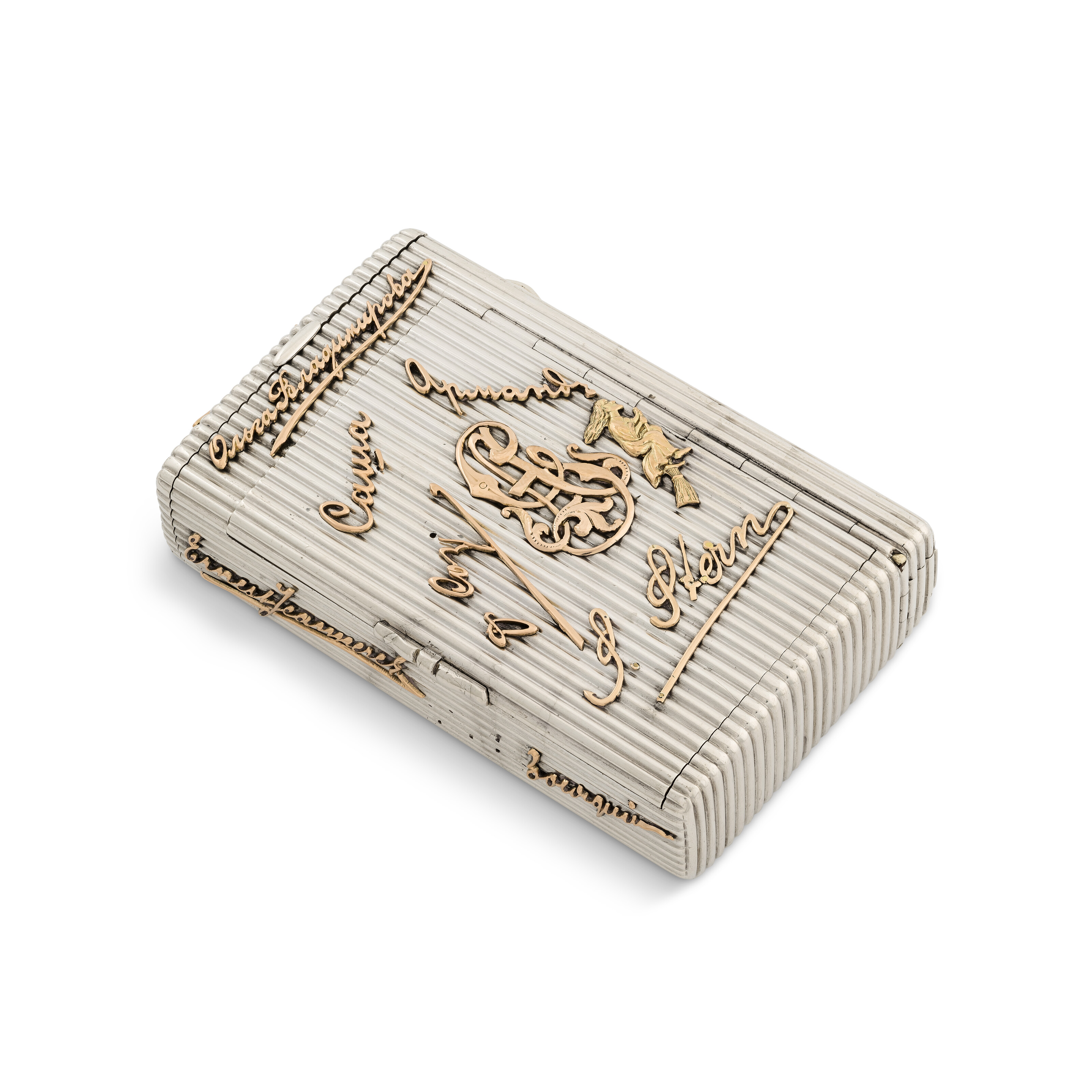 russian cigarette case silver Imperial Antique Silver Filigree Cigarette Case