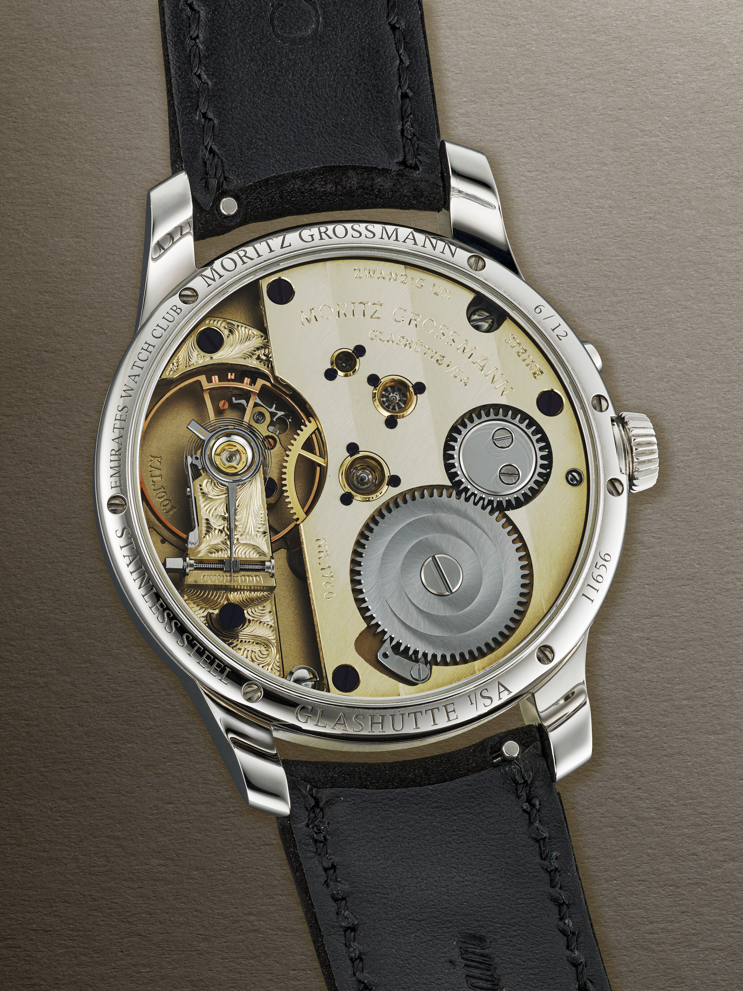 MORITZ GROSSMANN, LIMITED EDITION STAINLESS STEEL 'BENU 'EMIRATES