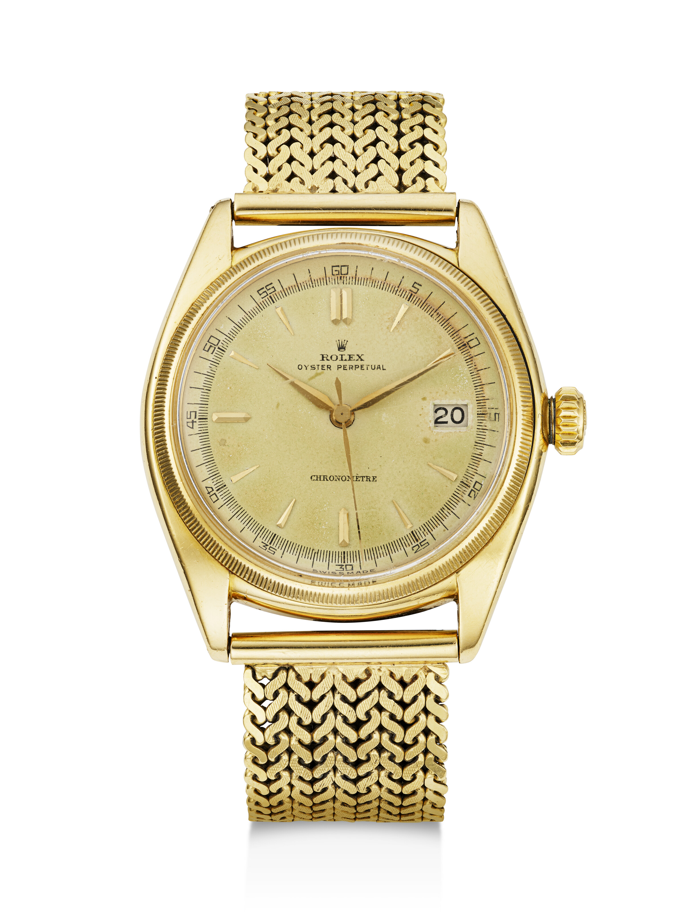 ROLEX, RARE AND EARLY YELLOW GOLD 'OYSTER PERPETUAL', REF. 4467