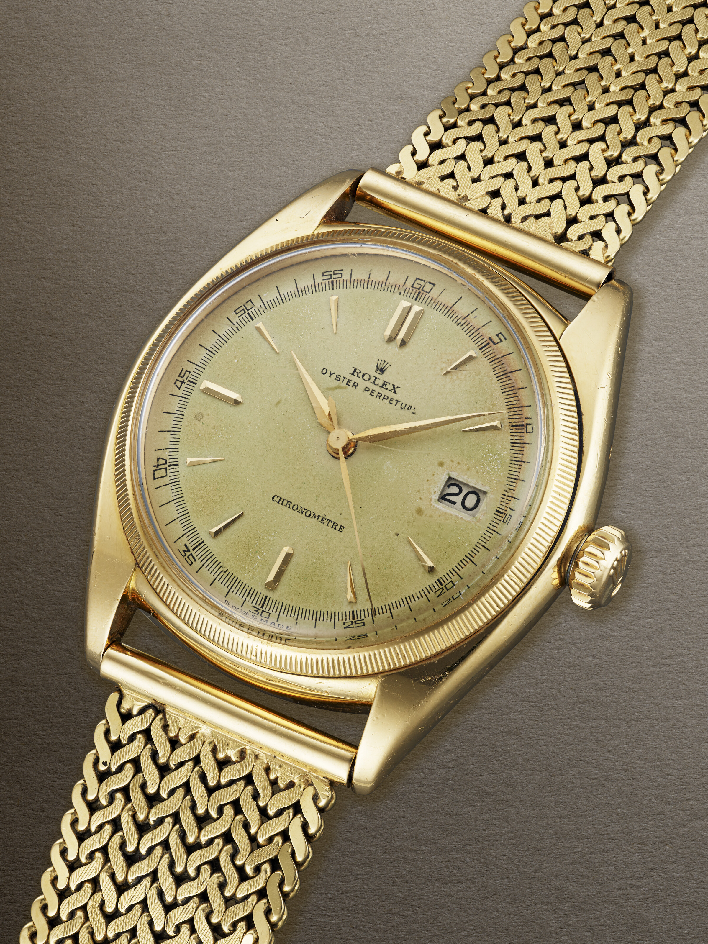 ROLEX, RARE AND EARLY YELLOW GOLD 'OYSTER PERPETUAL', REF. 4467