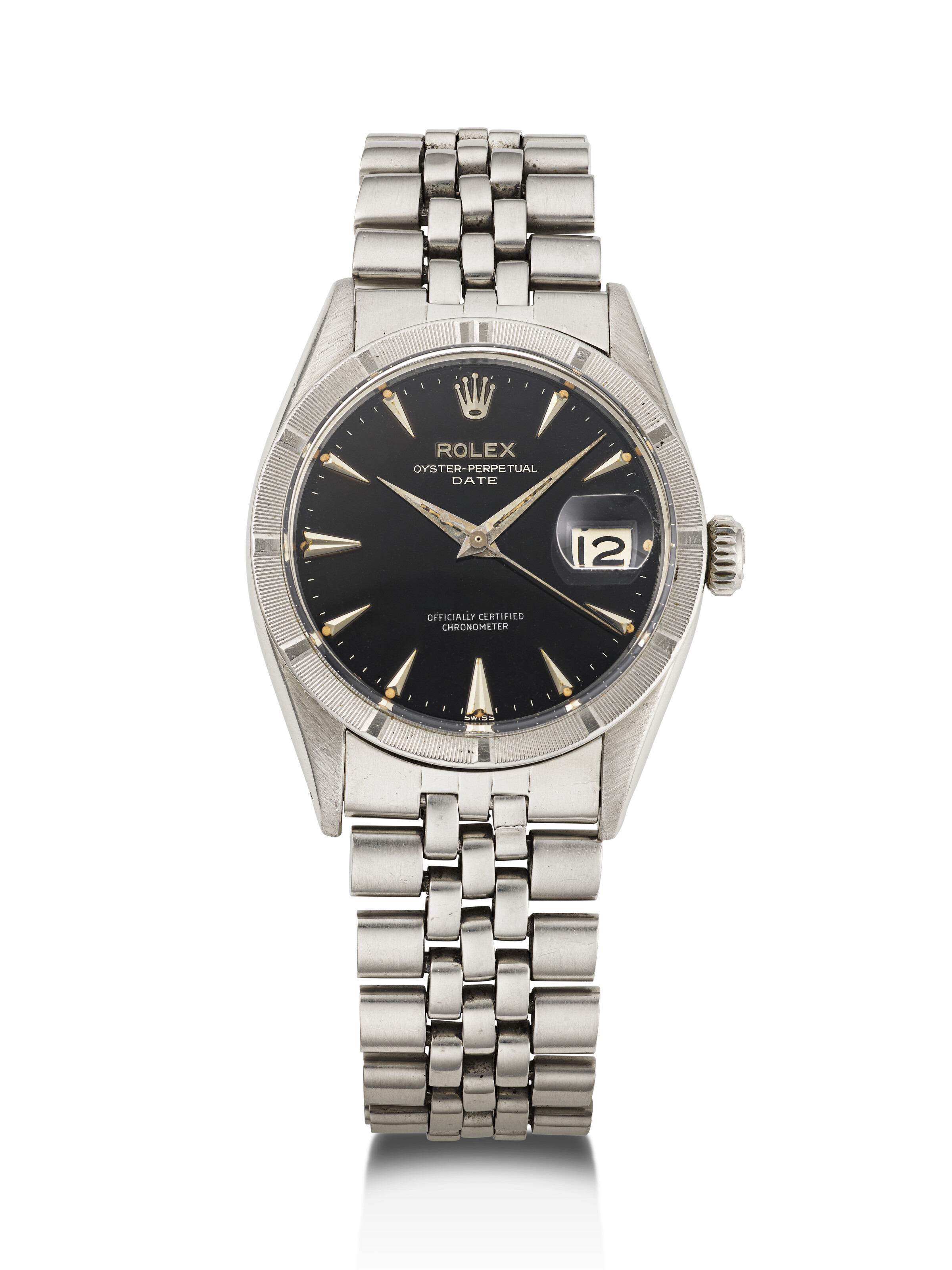 ROLEX, STAINLESS STEEL 'OYSTER PERPETUAL', REF. 6535, SERIAL NO. 411 ...
