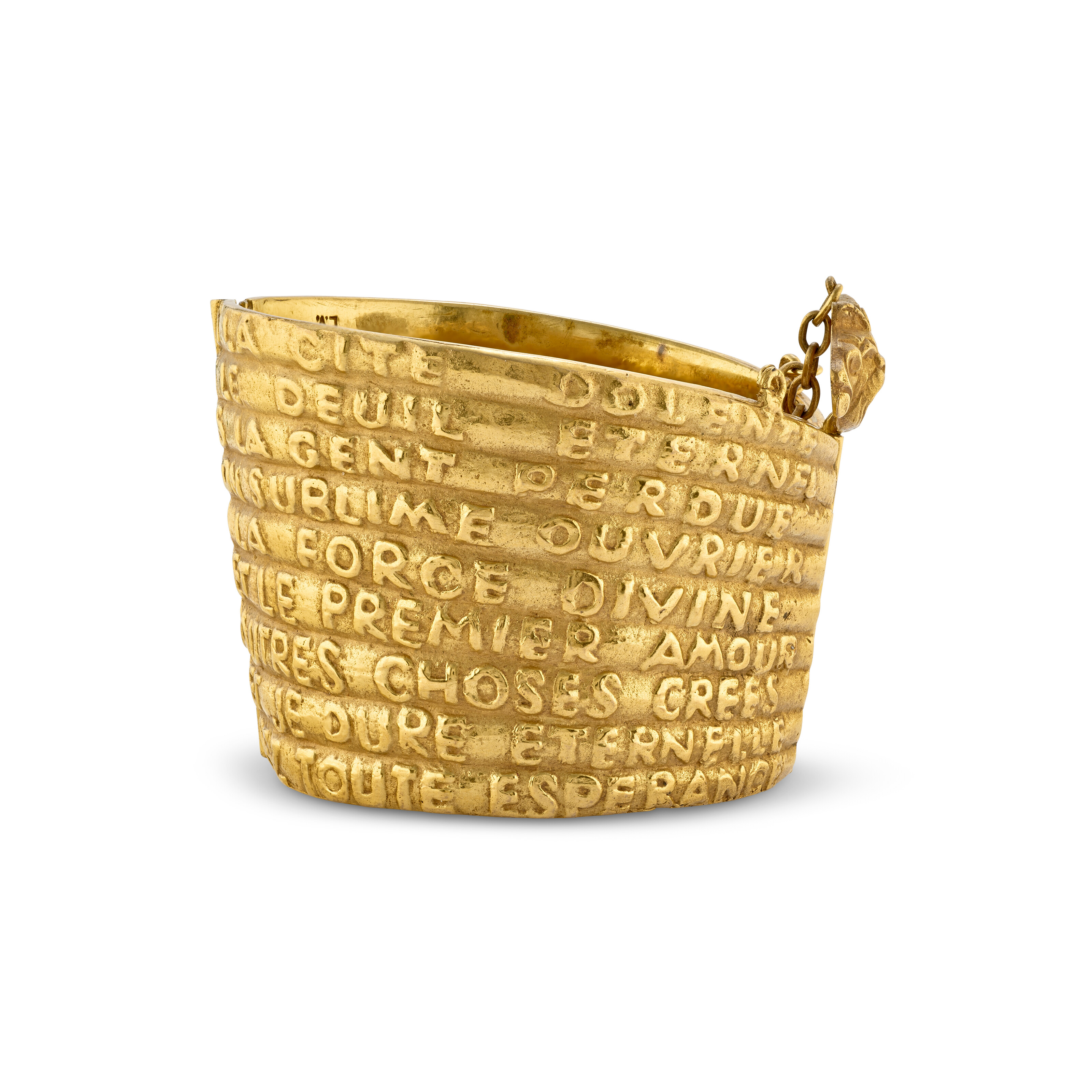 Line Vautrin, Dante cuff, circa 1945, offered in Jewels Online until 18 November 2025 at Christie's Online
