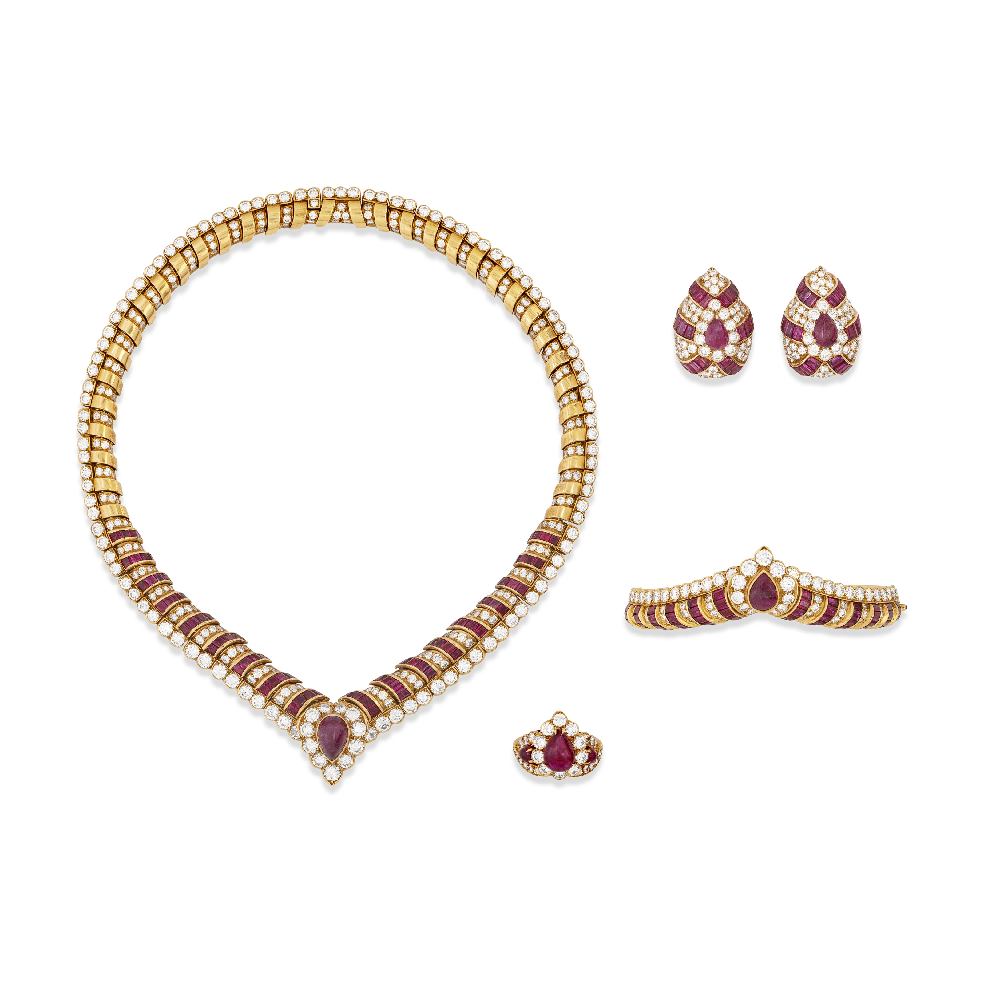GRAFF SUITE OF RUBY AND DIAMOND JEWELLERY, | Christie’s