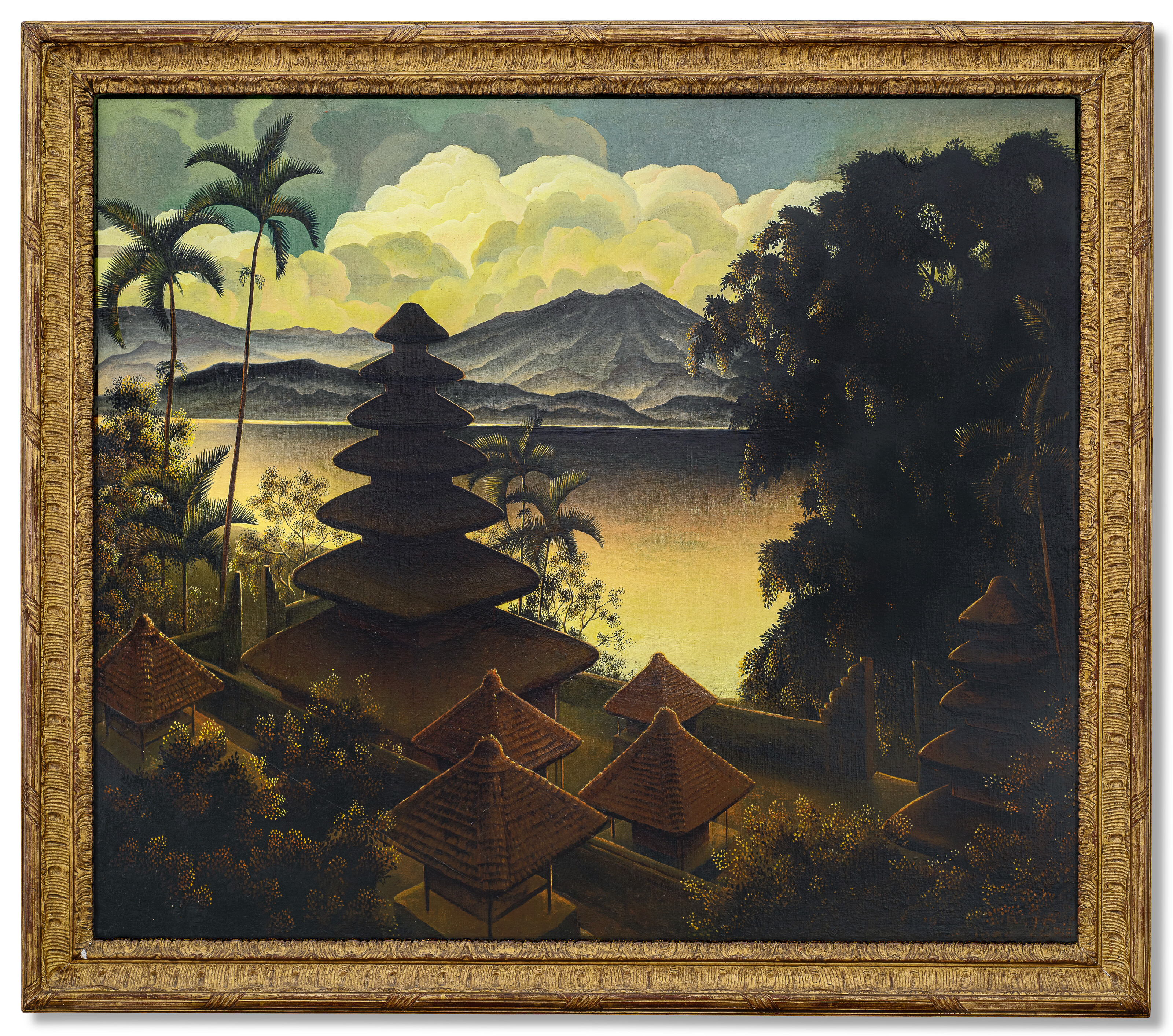 Pagodenlandschaft (Landscape with a Pagoda by a Lake)