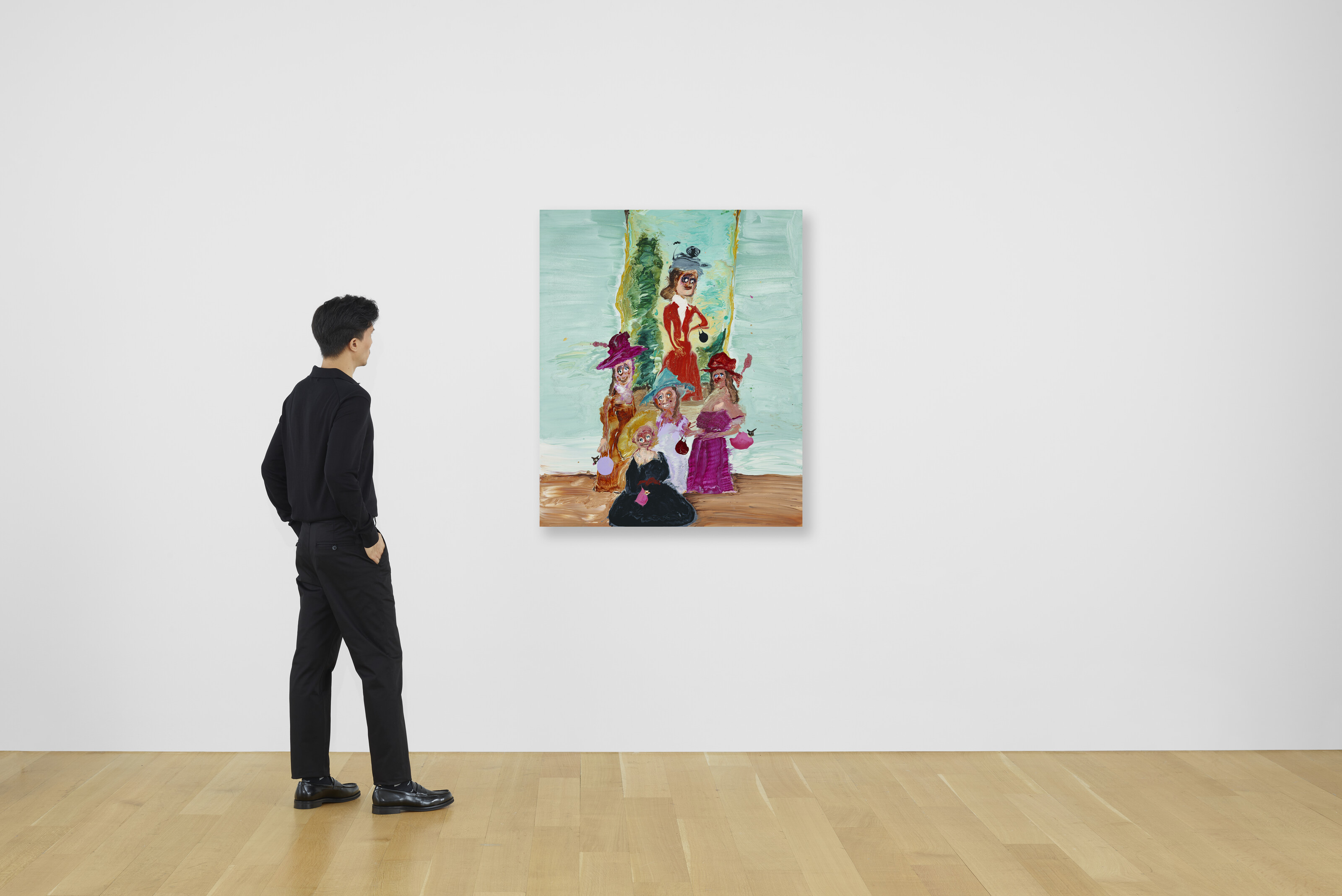 Genieve Figgis by Alison Gingeras 絶版 GENIEVE FIGGIS (B. 1972), Ladies with Handbags | Christie's