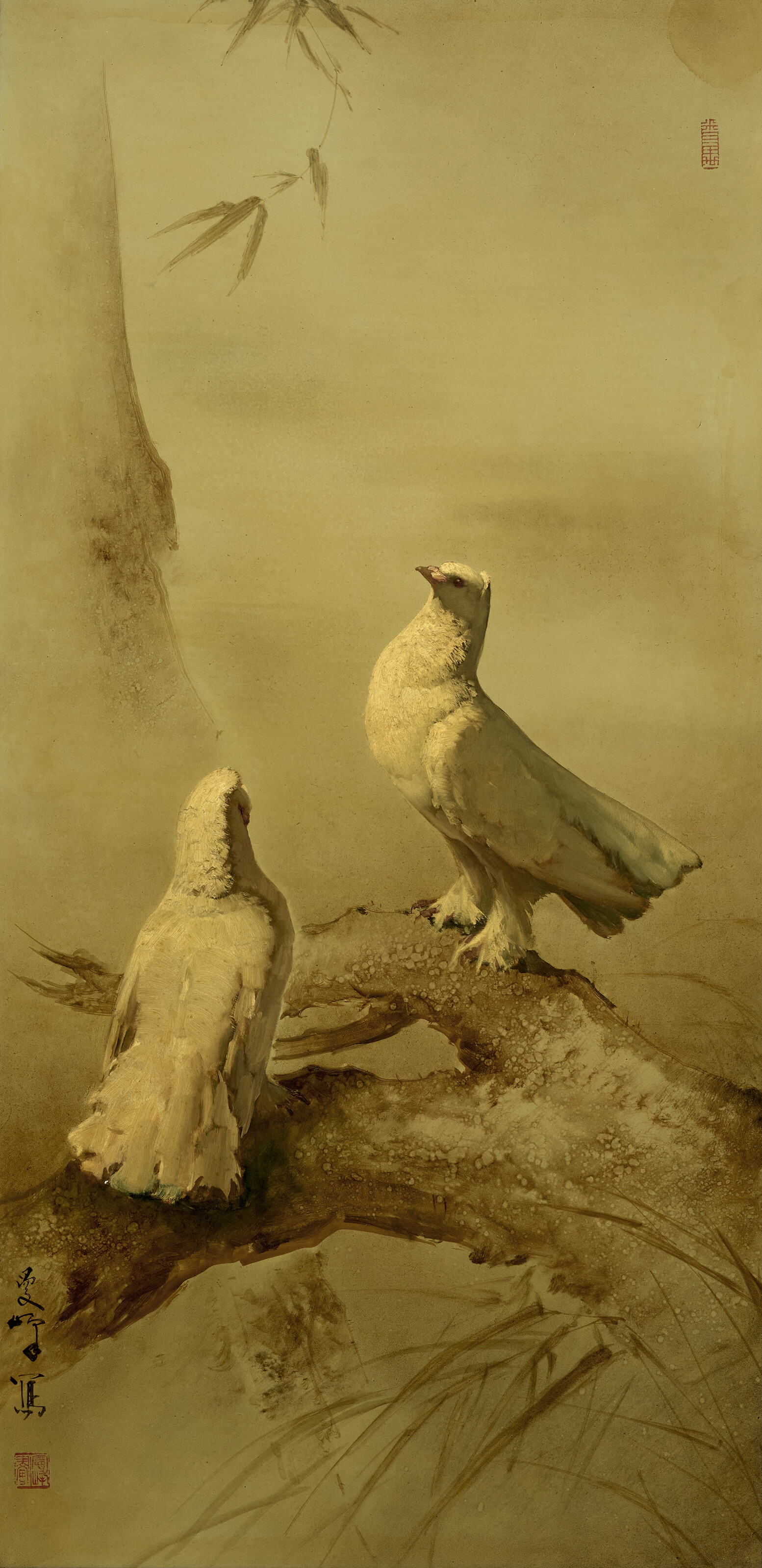 LEE MAN FONG (1913-1988), Pair of Doves | Christie's