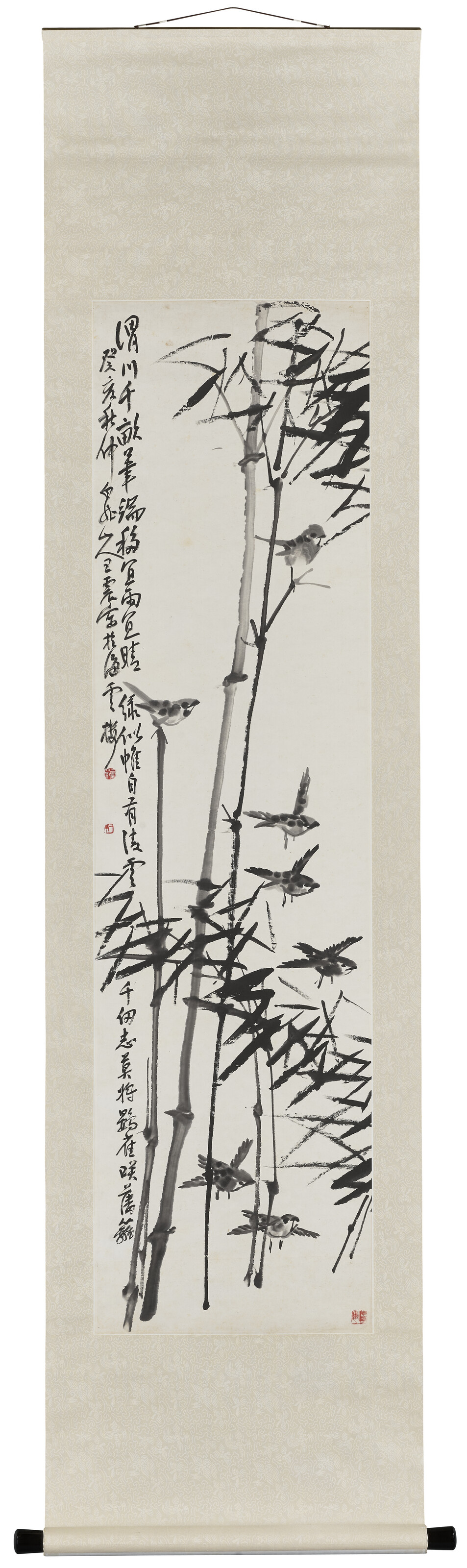 WANG ZHEN (1867-1938), Bamboo and Sparrow | Christie's