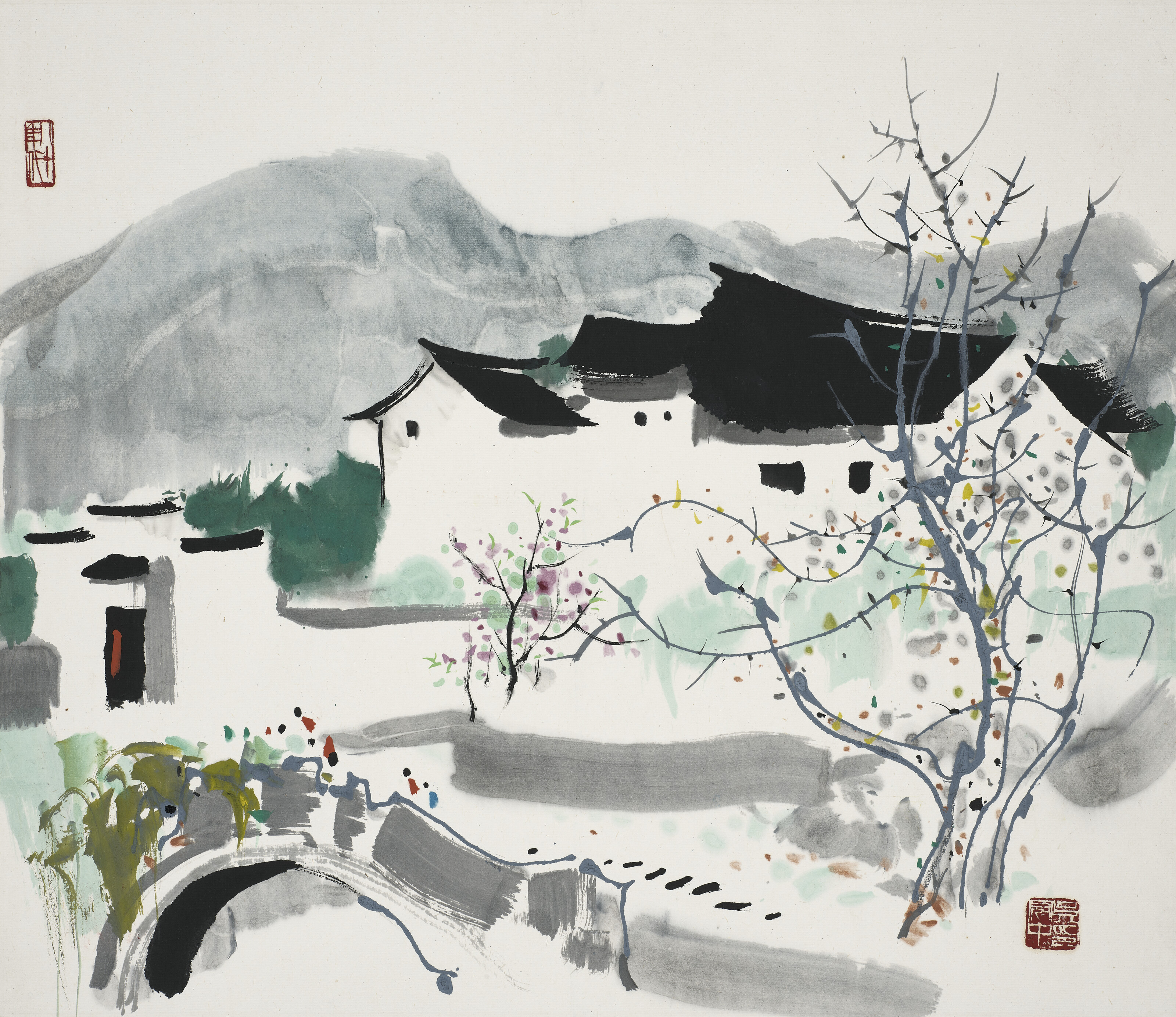 WU GUANZHONG (1919-2010), Jiangnan Scenery | Christie's