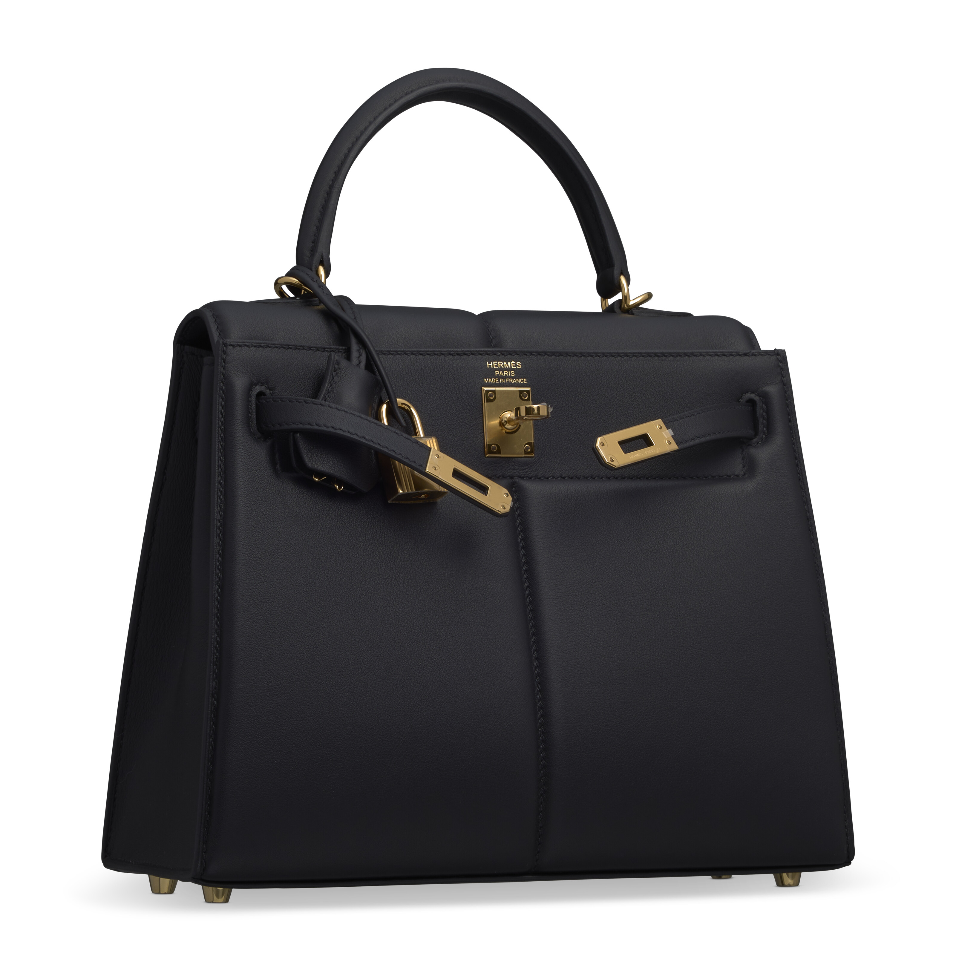 Kellyページ A LIMITED EDITION BLACK SWIFT LEATHER SELLIER PADDED KELLY 25 WITH