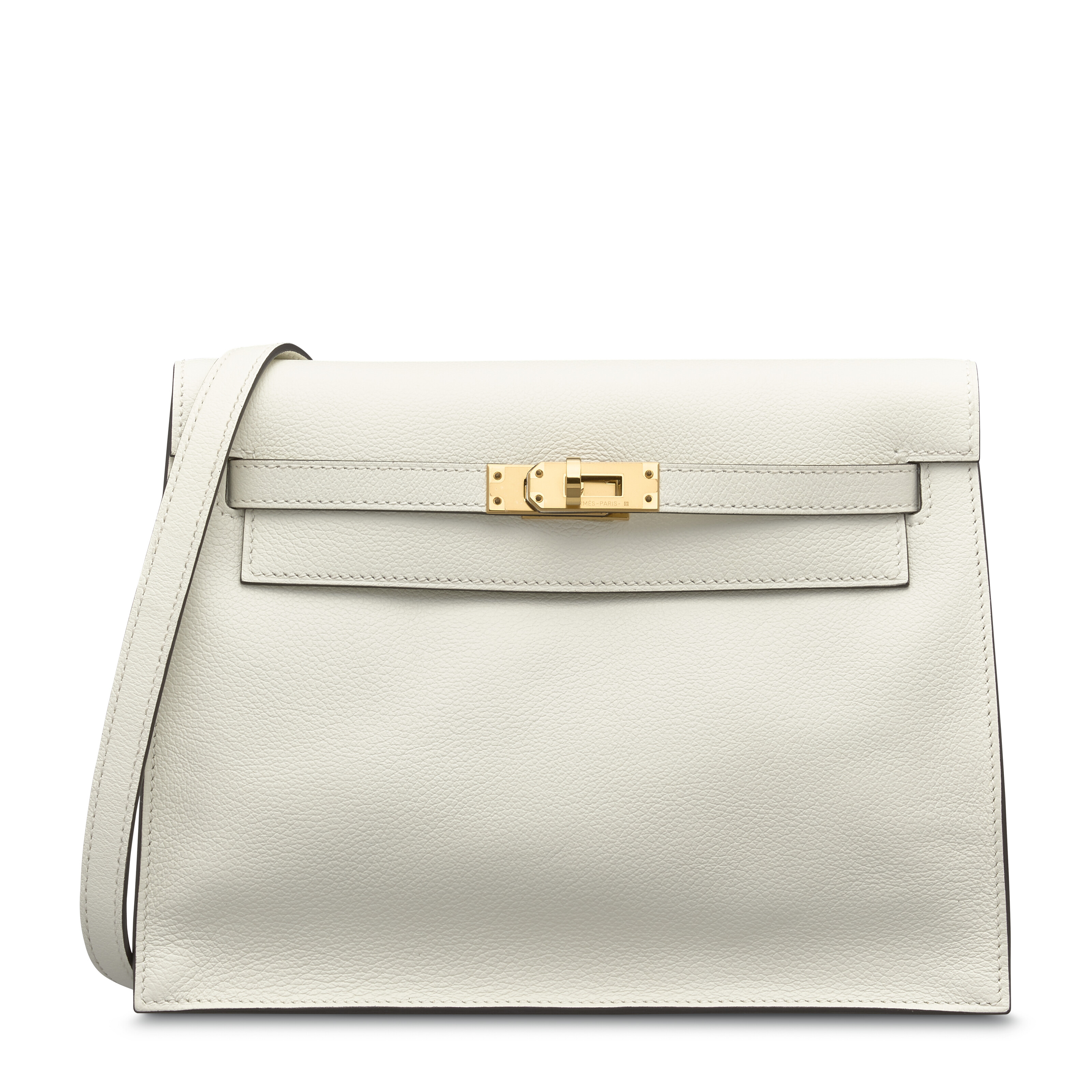 A LIMITED EDITION WHITE & KRAFT EVERCOLOR LEATHER VERSO KELLY