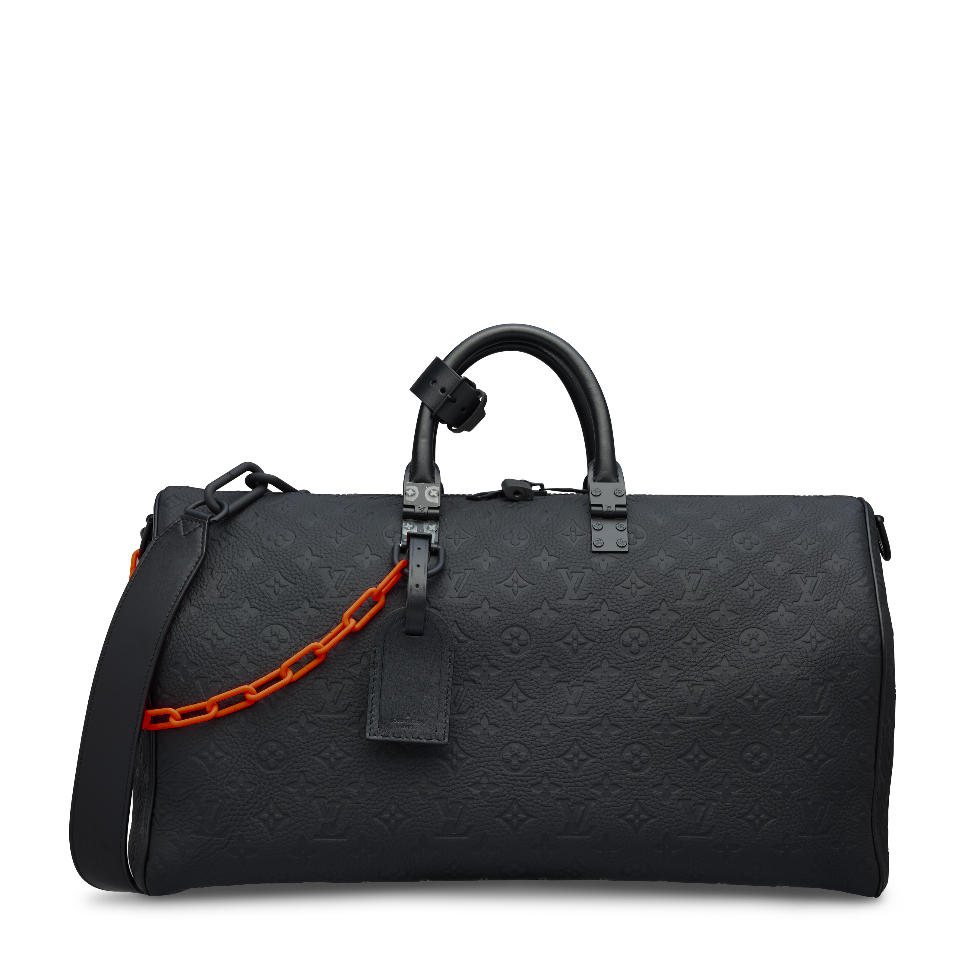 A LIMITED EDITION PAINTED PUMPKIN MONOGRAM KEEPALL
