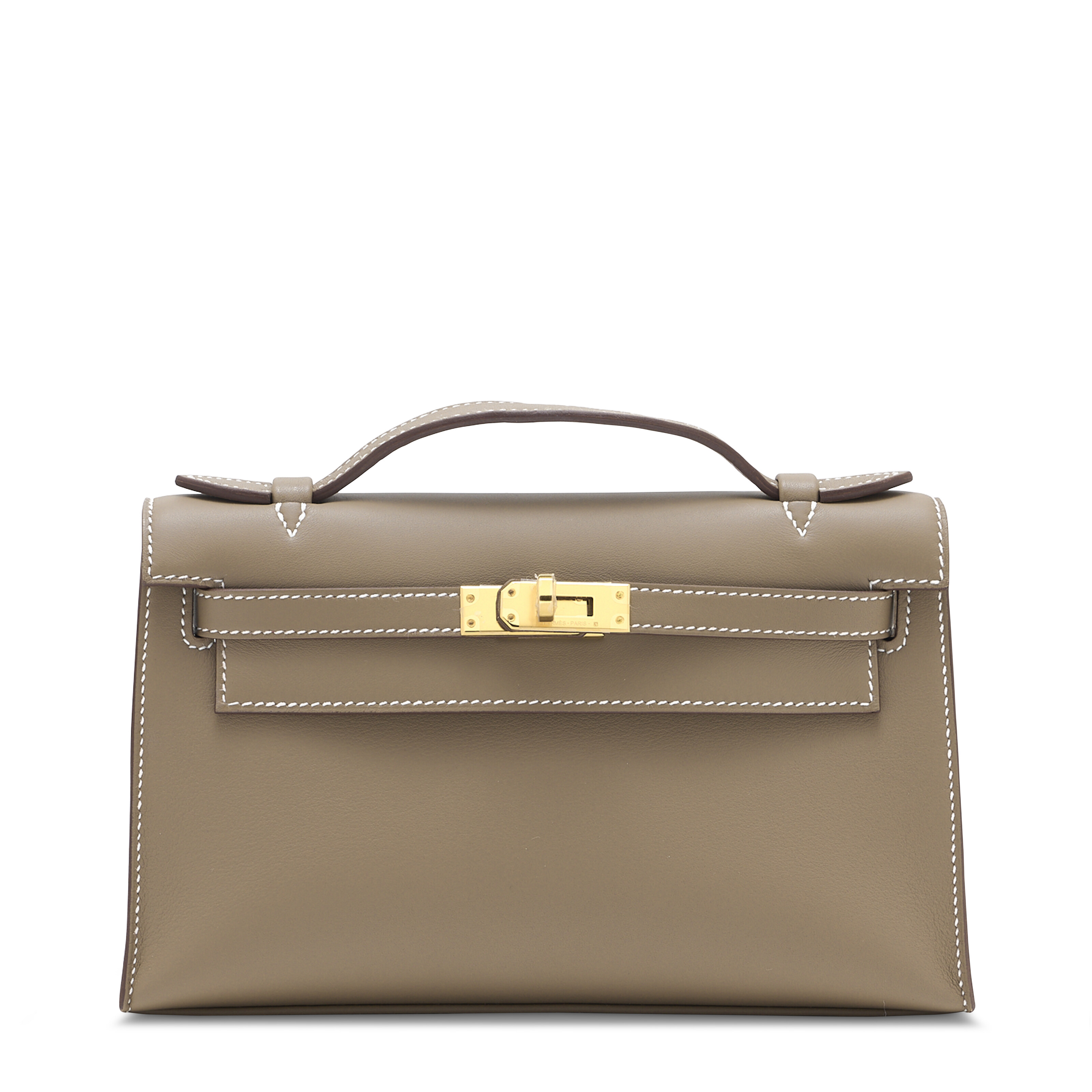 A LIMITED EDITION GRIS MEYER SWIFT LEATHER SHADOW BIRKIN 25 WITH