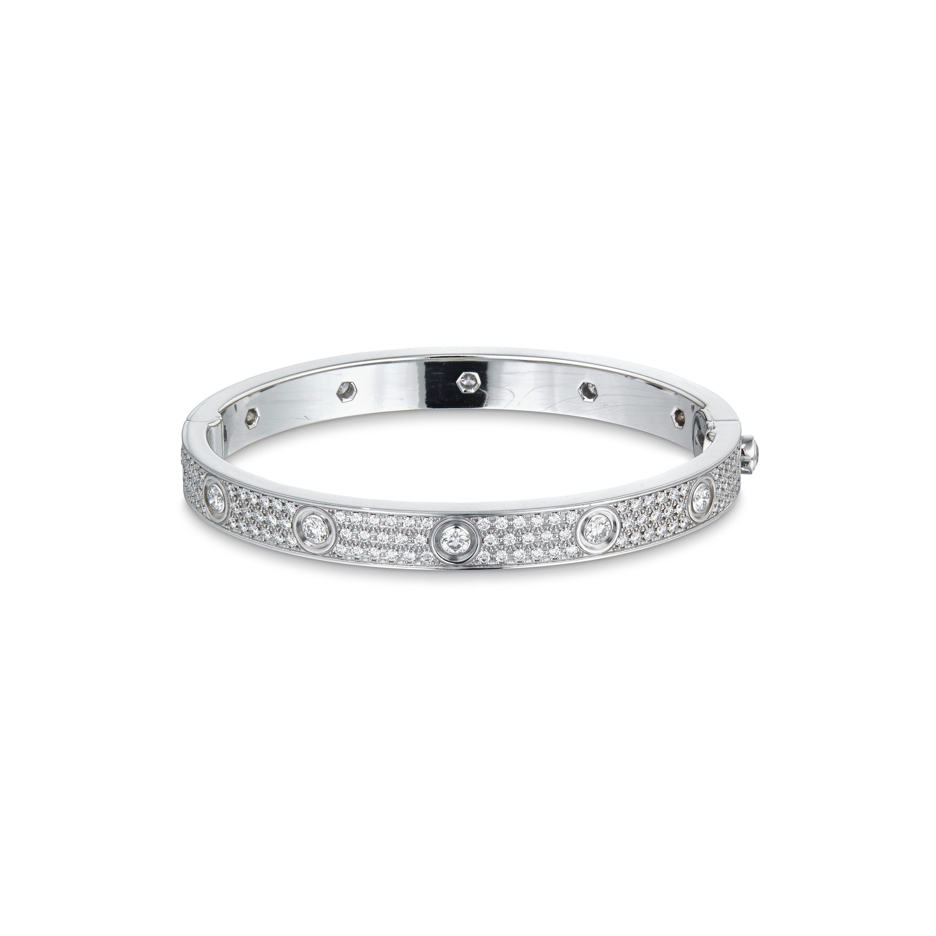 Cartier. A diamond Love bangle, 2012, offered in Magnificent Jewels: Online, until 2 June 2025 at Christie's Online