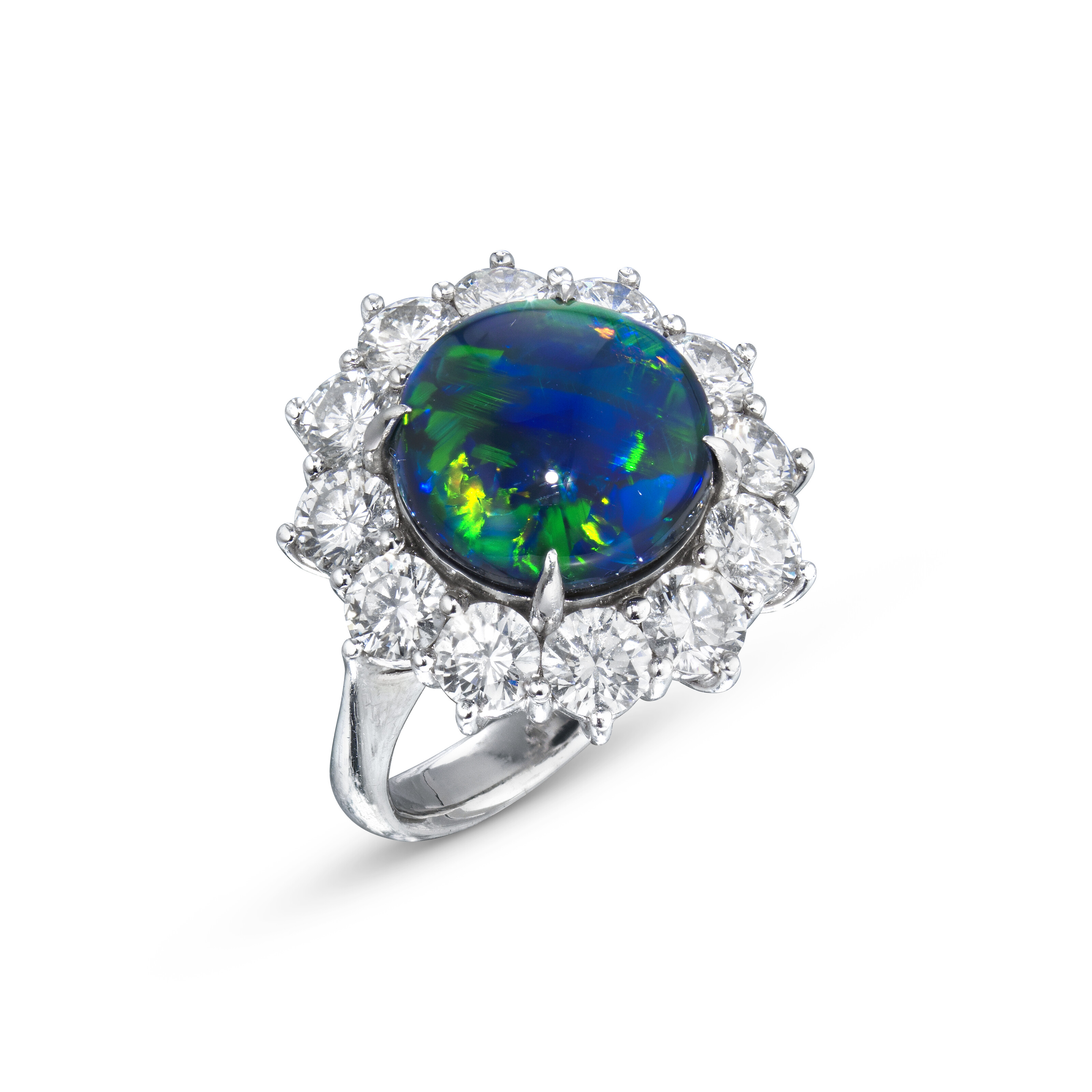 Catalog image of BLACK OPAL AND DIAMOND RING