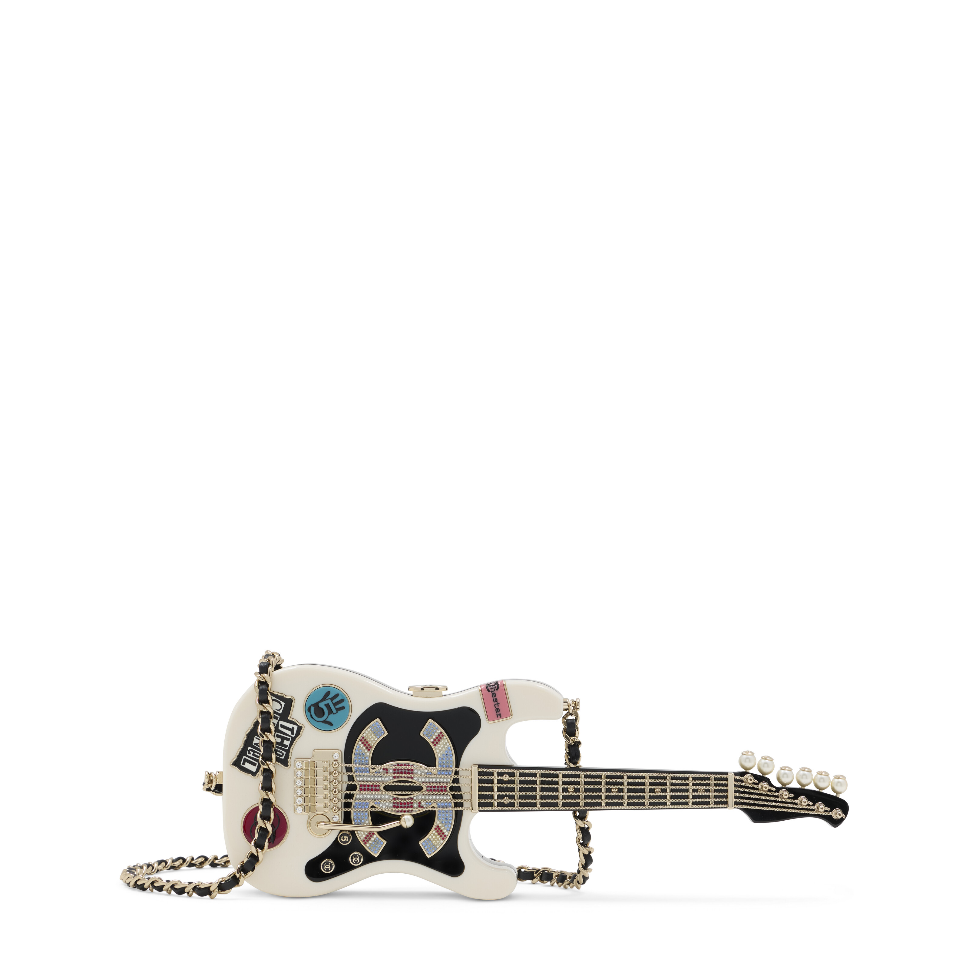 A MÉTIERS D’ART MANCHESTER RUNWAY GUITAR MINAUDIÈRE BAG, CHANEL, FALL/WINTER, 2024 | Christie's