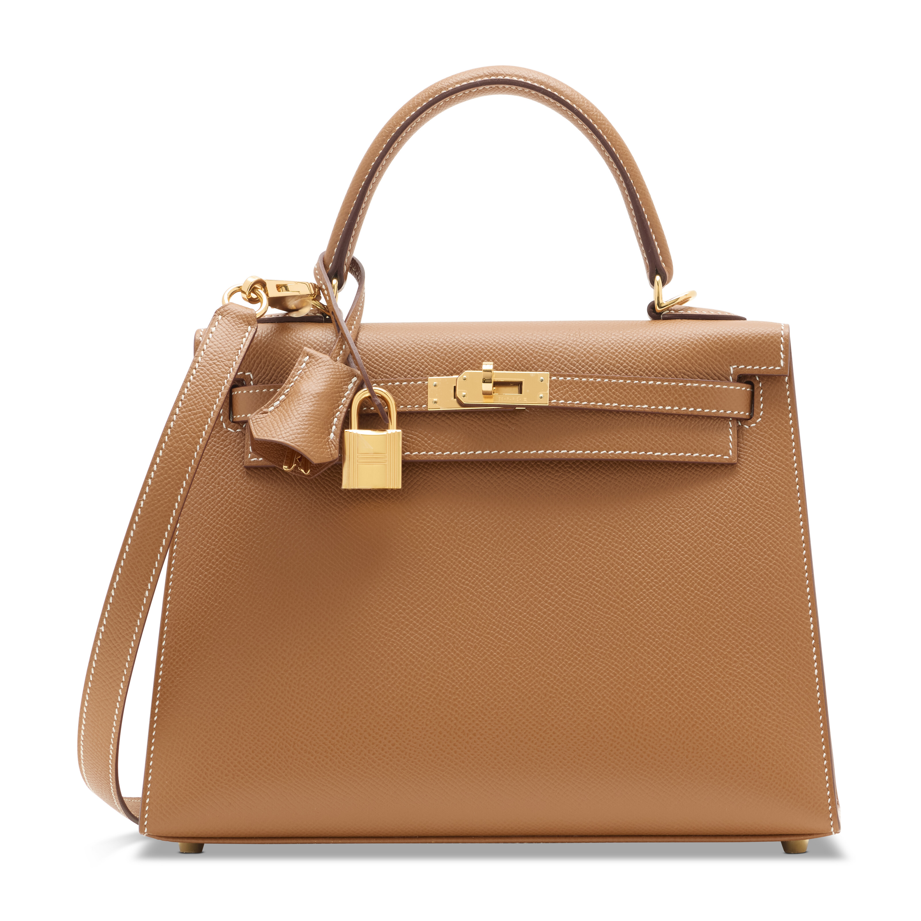 HERMES♩カルメン Hermès Kelly 25 Sellier Quadrille Sesame Swift and Canvas