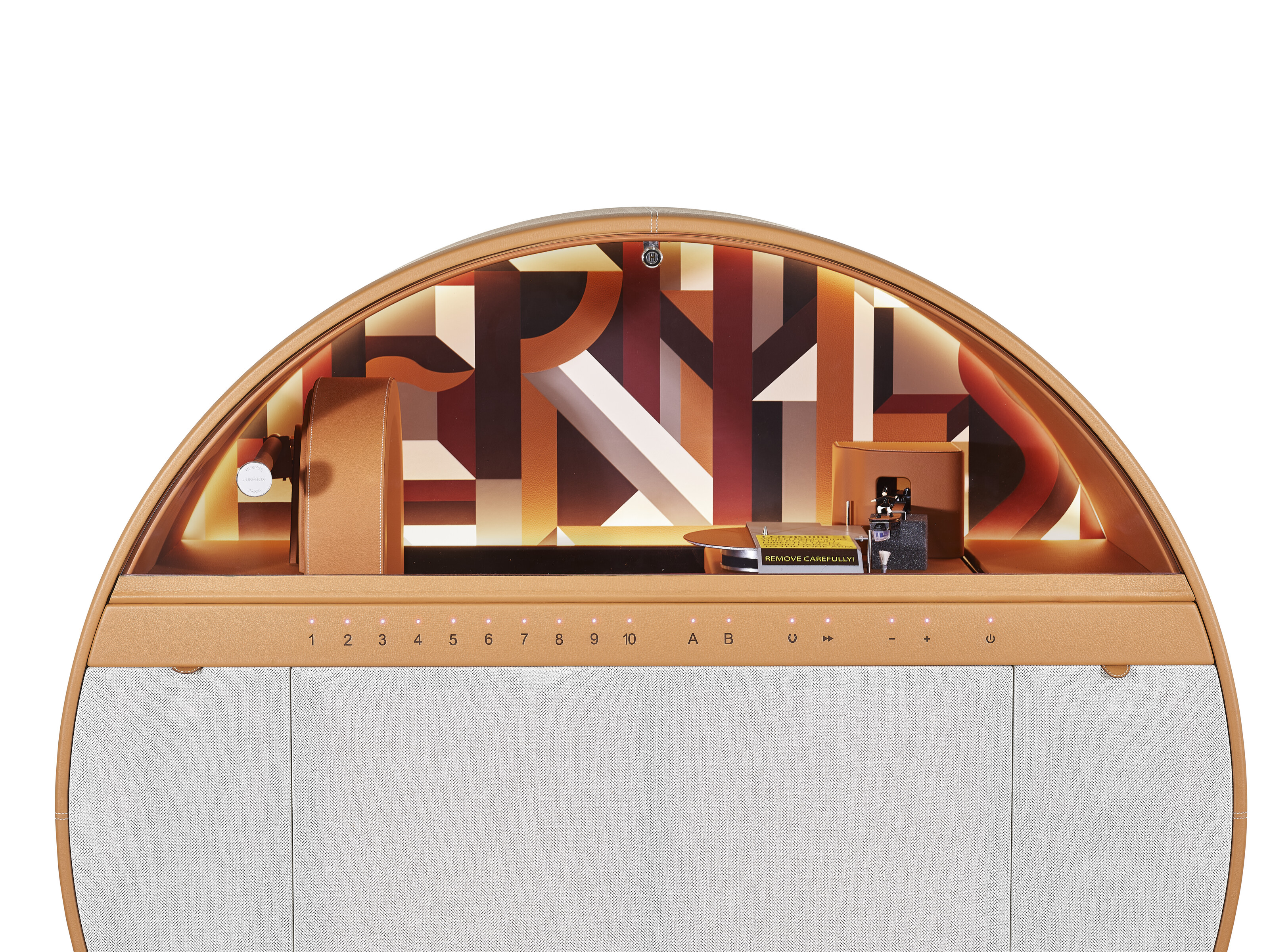 A NETUREL TAURILLON LEATHER PERSPECTIVE CAVALIÈRE JUKEBOX, HERMÈS