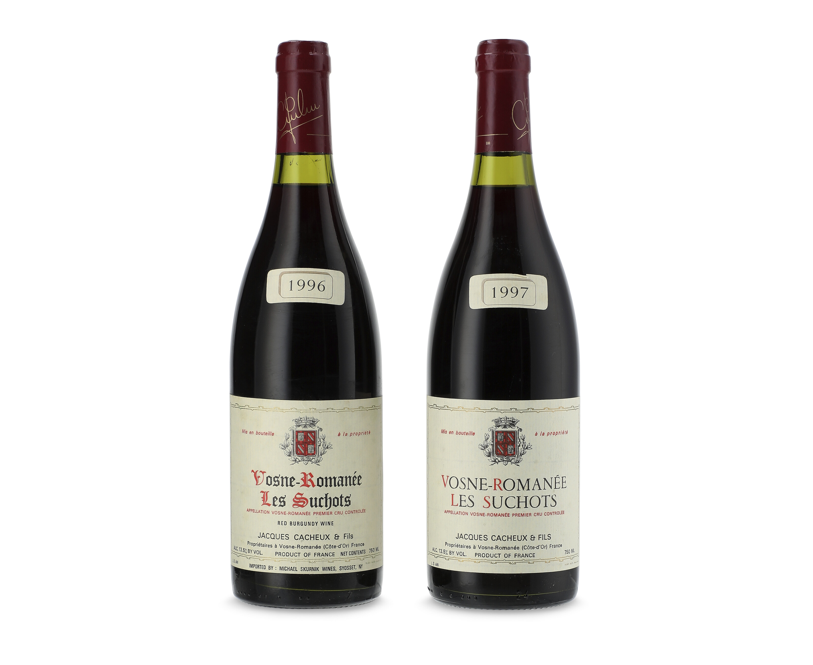 Mixed Jacques Cacheux, Vosne-Romanée Les Suchots, 1996Lightly bin