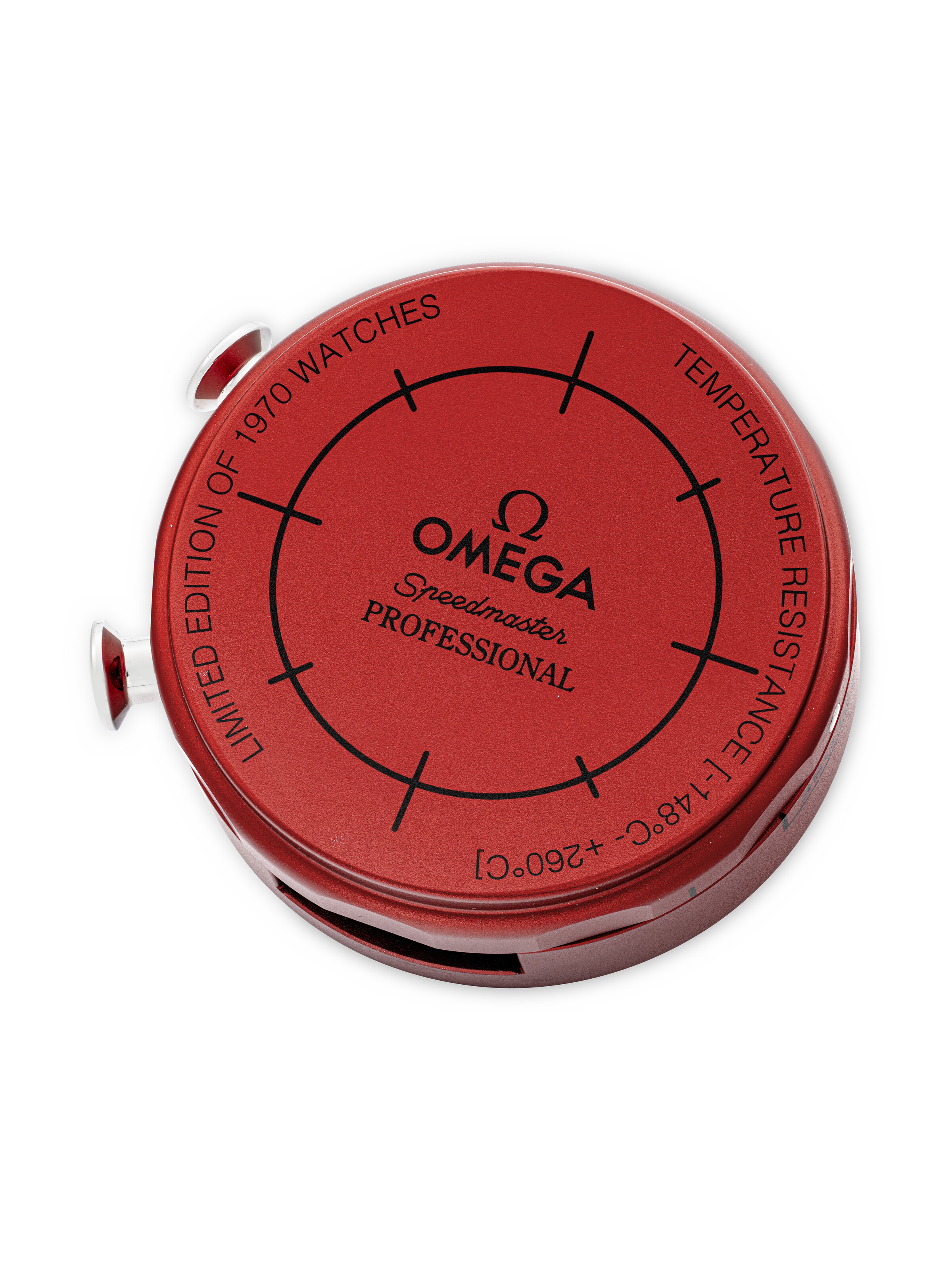 OMEGA Speedmaster 赤 シューマッハ　cart用タイヤケース OMEGA, SPEEDMASTER 