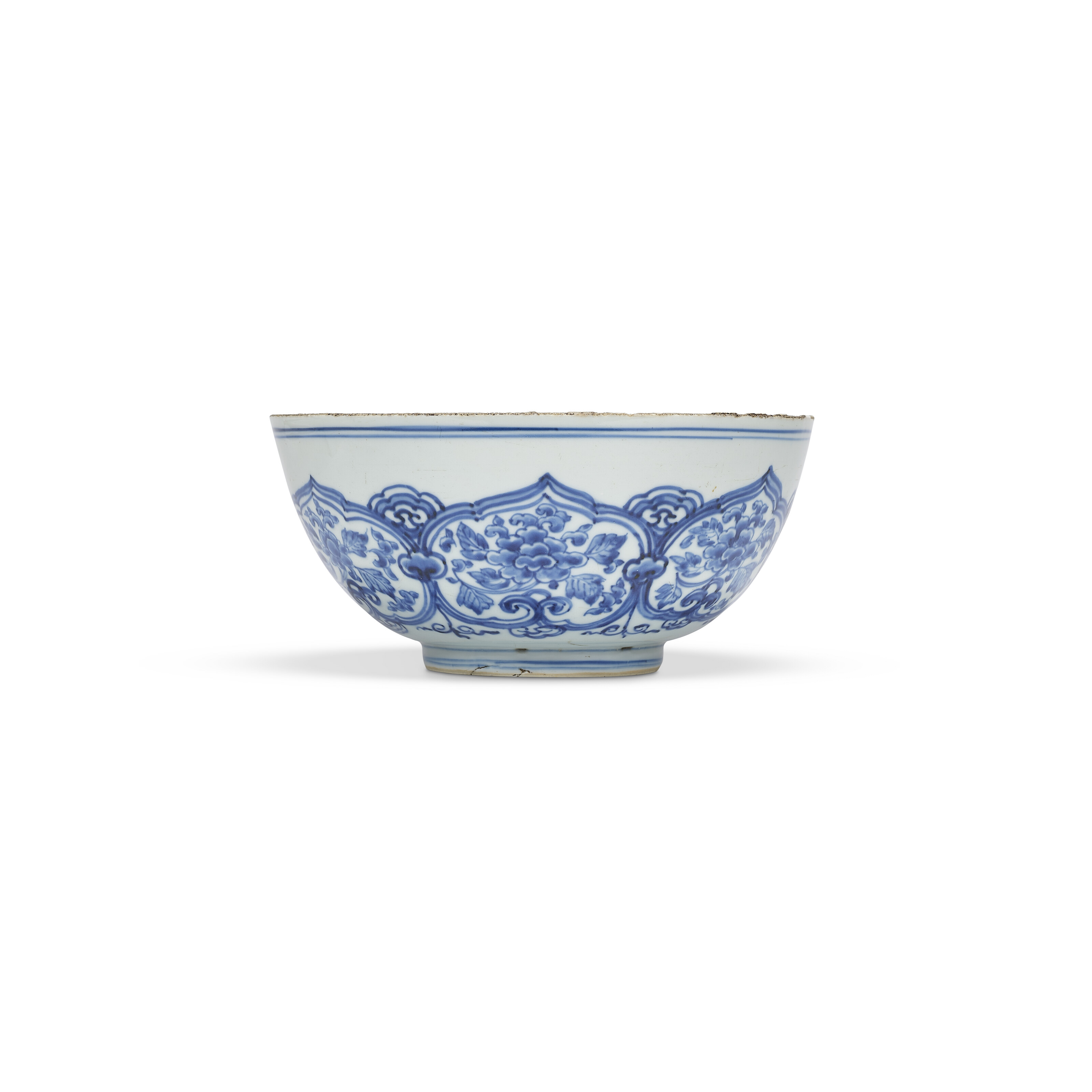 清康熙青花開光四季花卉紋盌, PERIOD (1662-1722 | KANGXI 青花 磁州窯