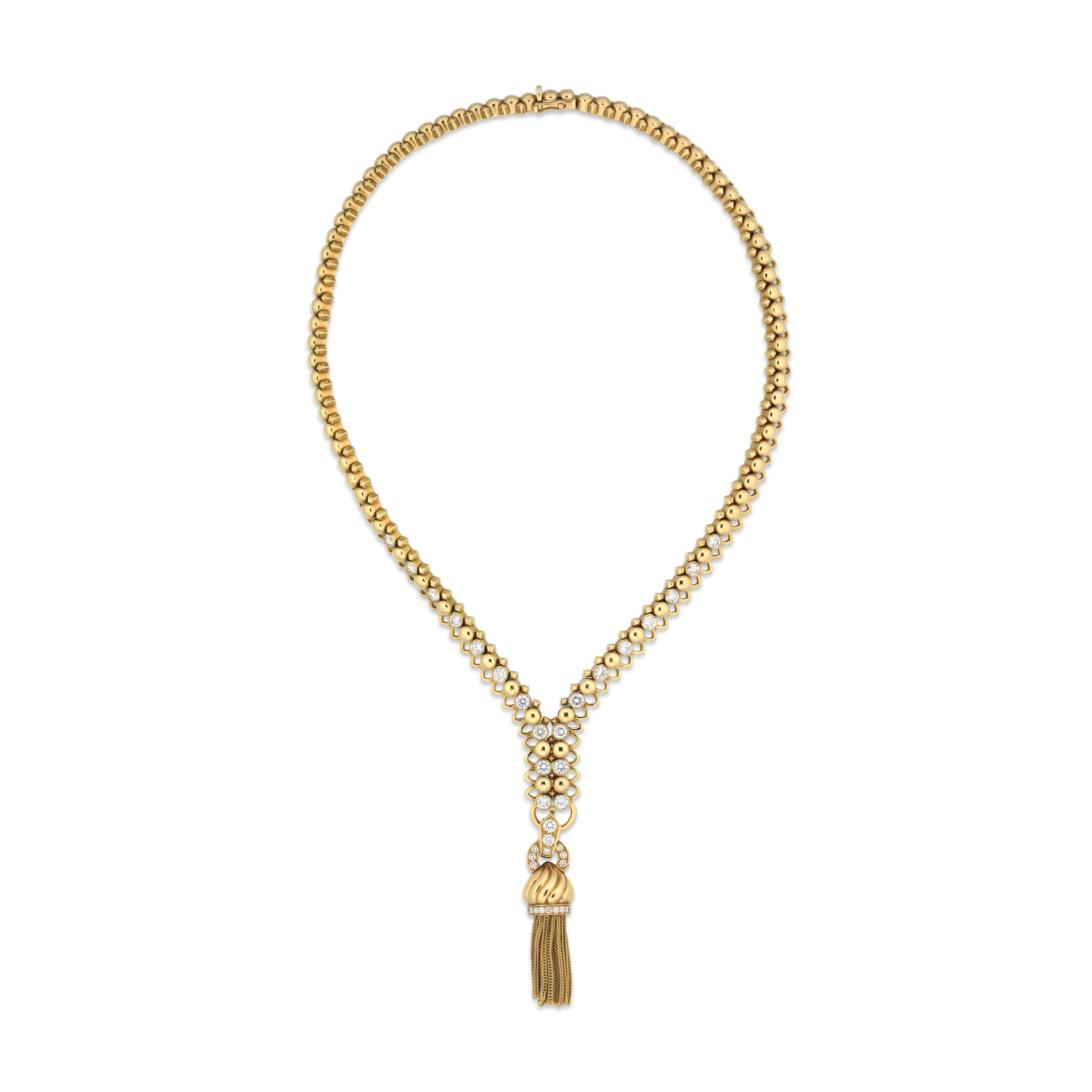 VAN CLEEF & ARPELS DIAMOND 'ZIP' NECKLACE, | Christie’s