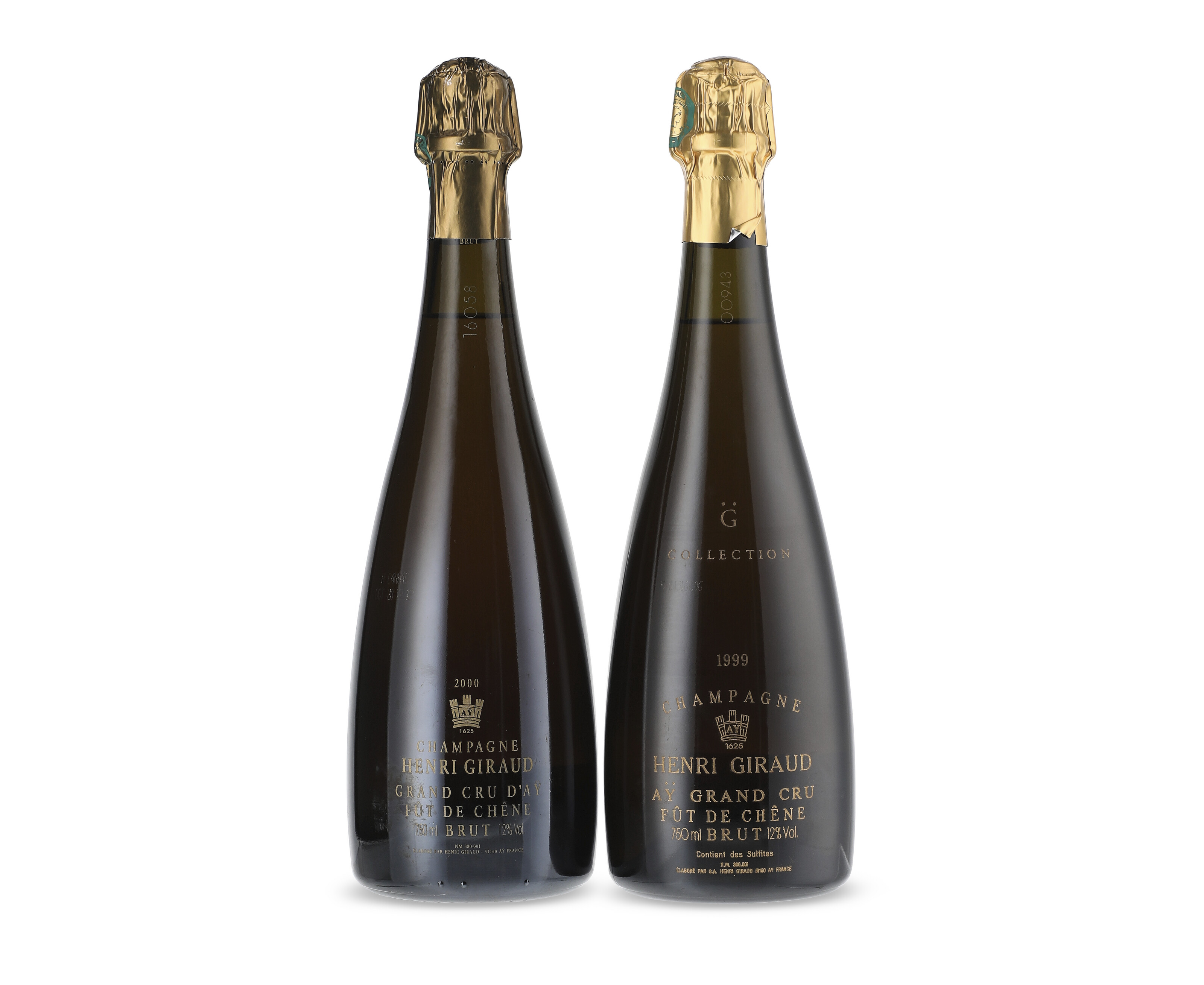 Mixed 1999 & 2000 Henri Giraud Fût de Chêne, 1999 Henri Giraud Fût 