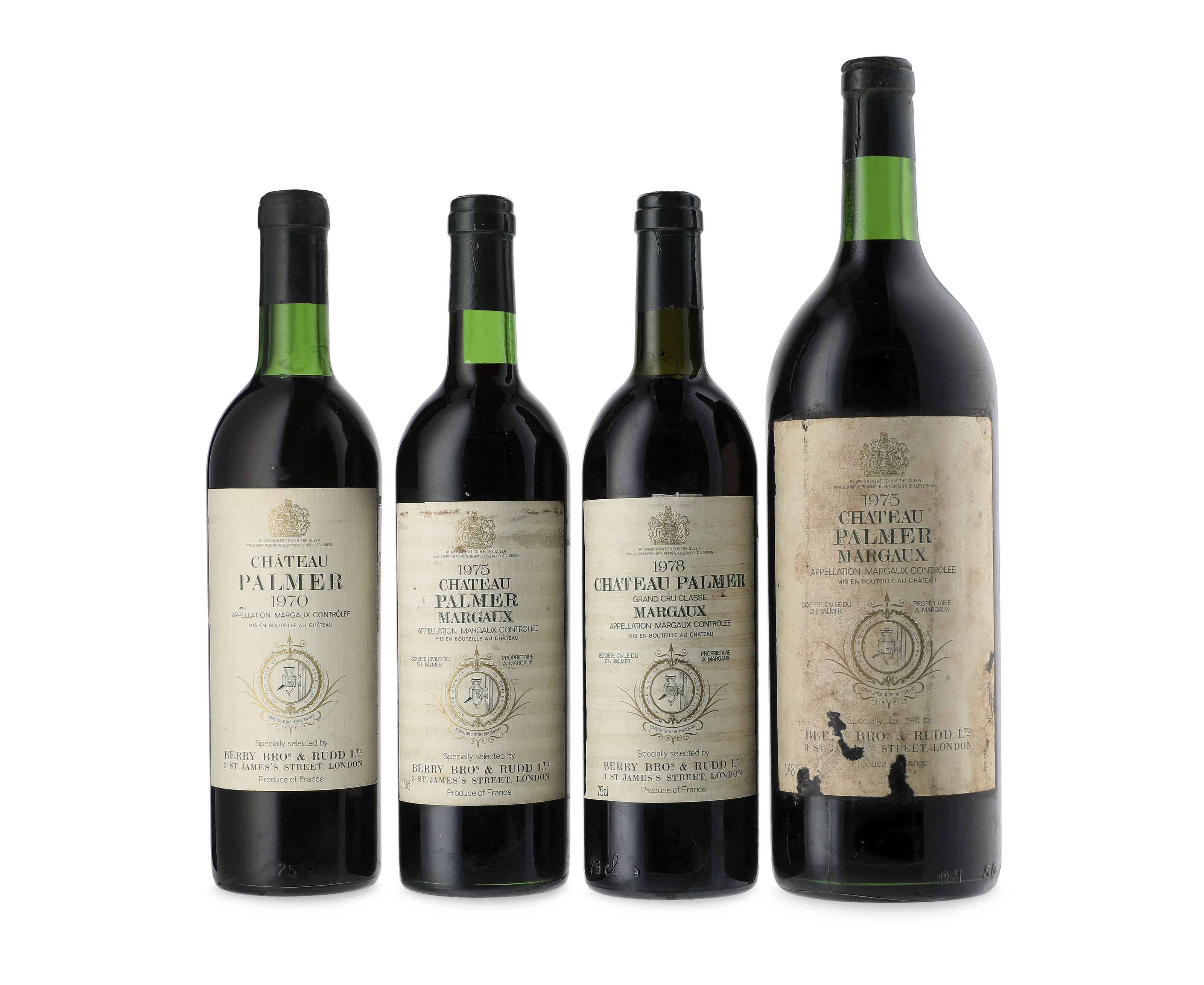Mixed 1970s Château Palmer (BB&R label), 1970u. ts, slightly 