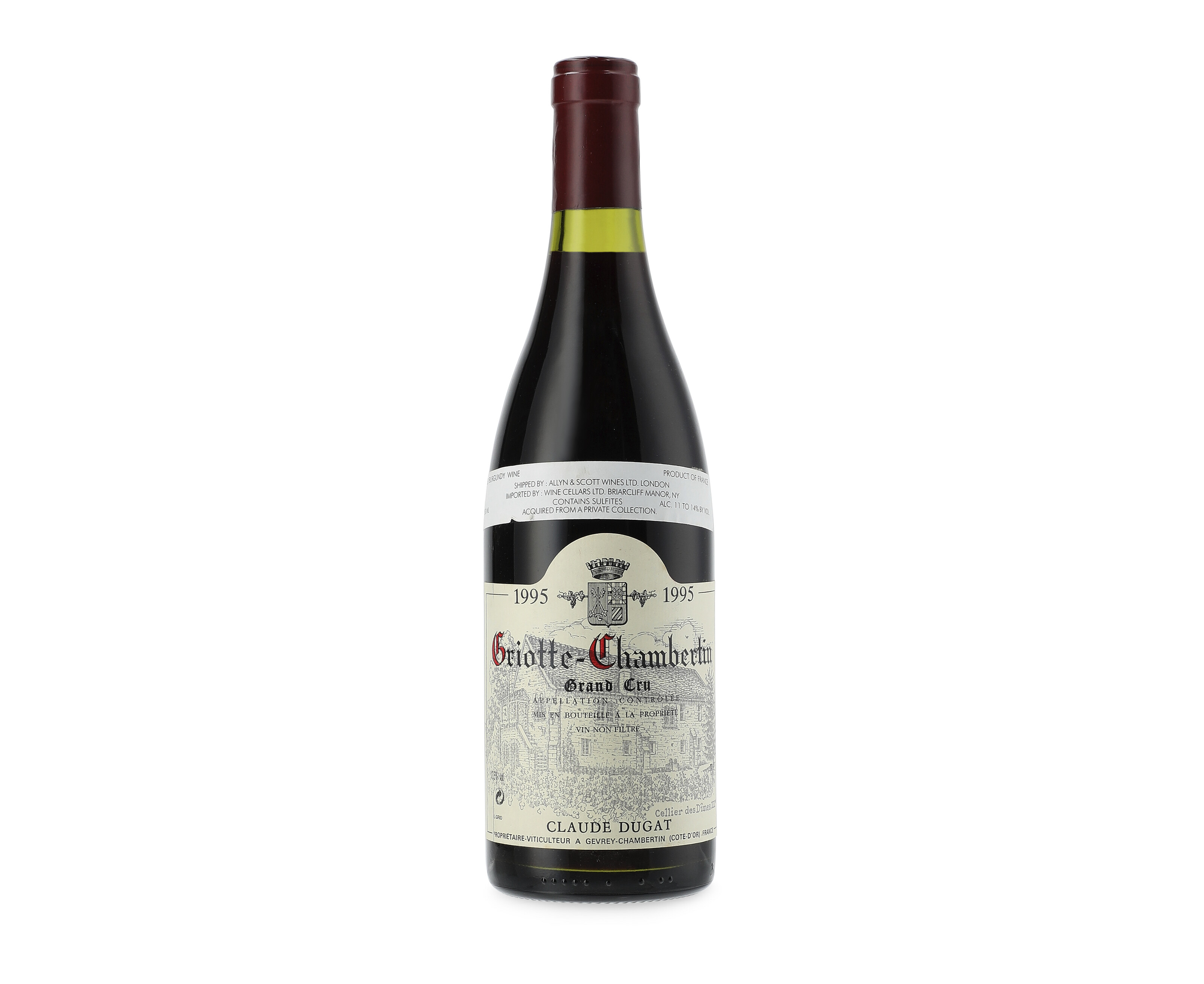 Claude Dugat, Griotte-Chambertin 1995, Côte de Nuits, Grand CruVery ...