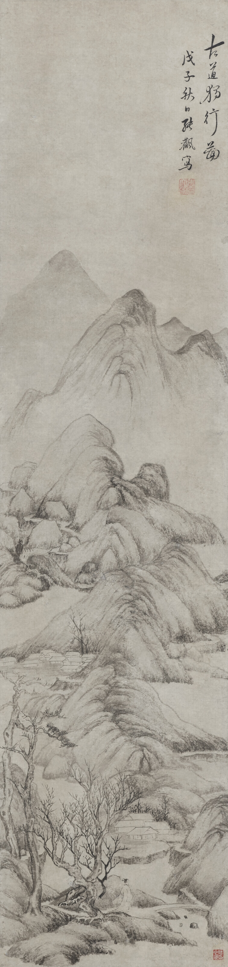 明趙孟頫（款）, 枯樹賦圖卷| Christie's