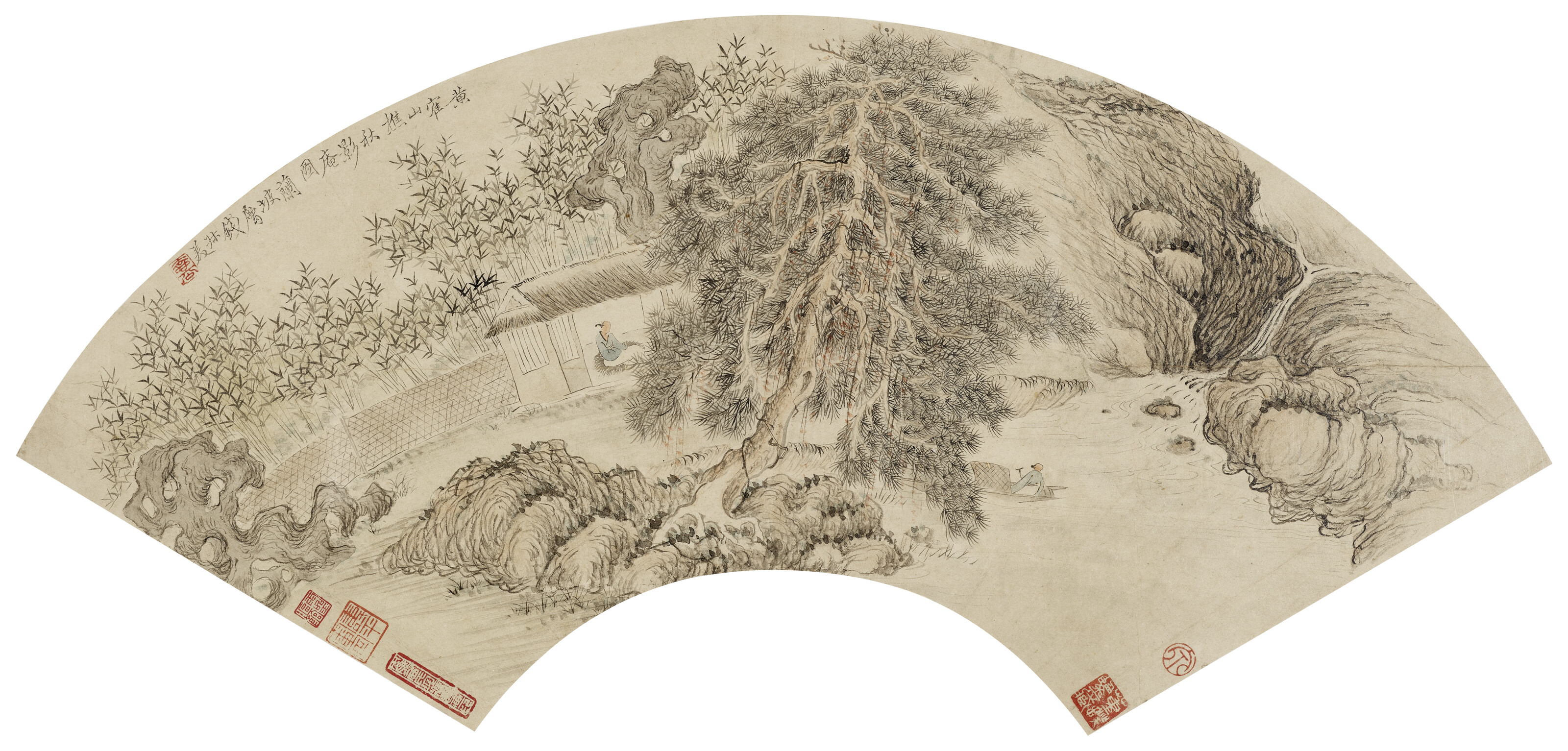 清錢杜（1763-1844）, 山水/ 墨梅| Christie's