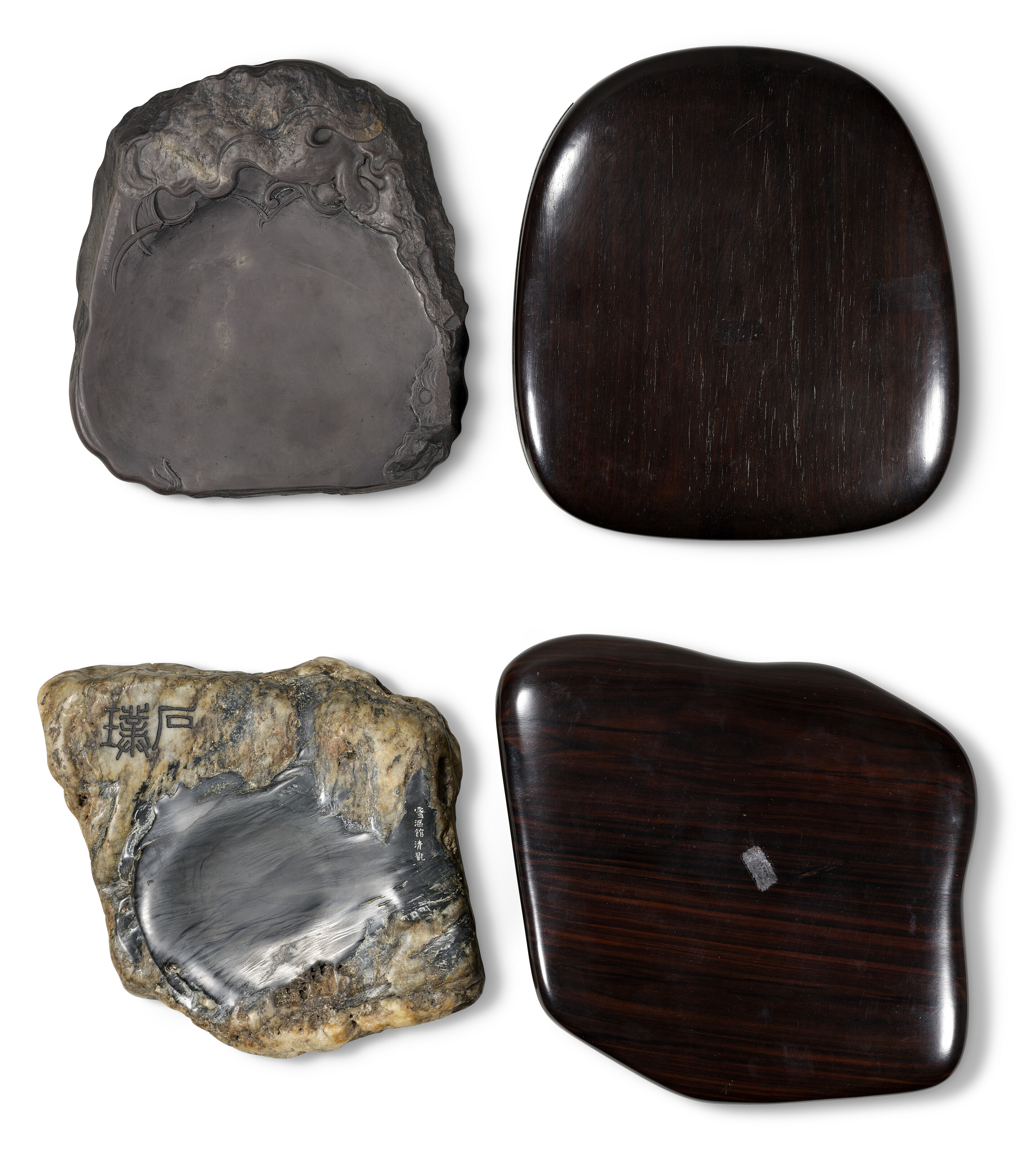A SHE INKSTONE AND A DUAN INKSTONE, | Christie's