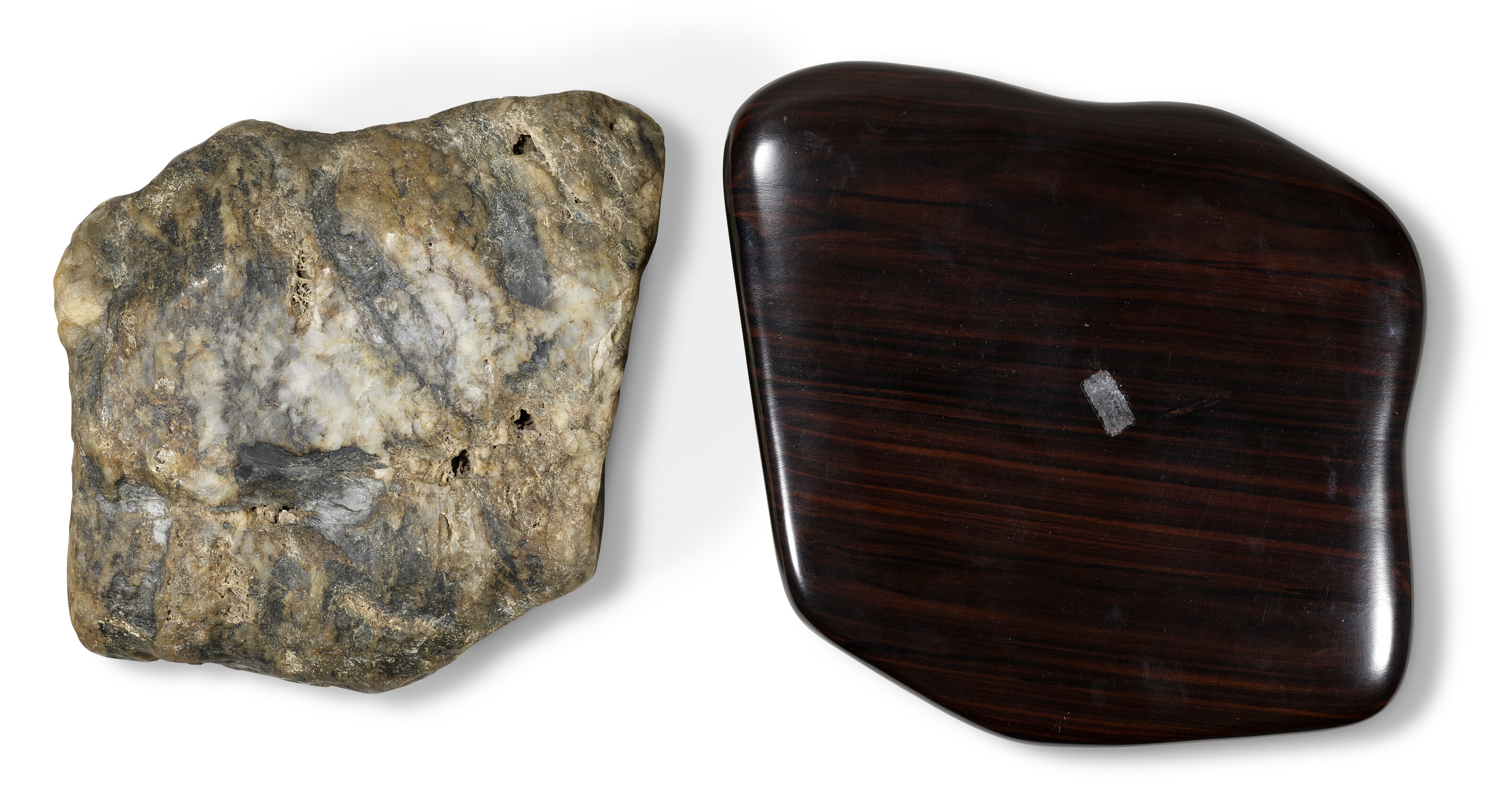 A SHE INKSTONE AND A DUAN INKSTONE, | Christie's