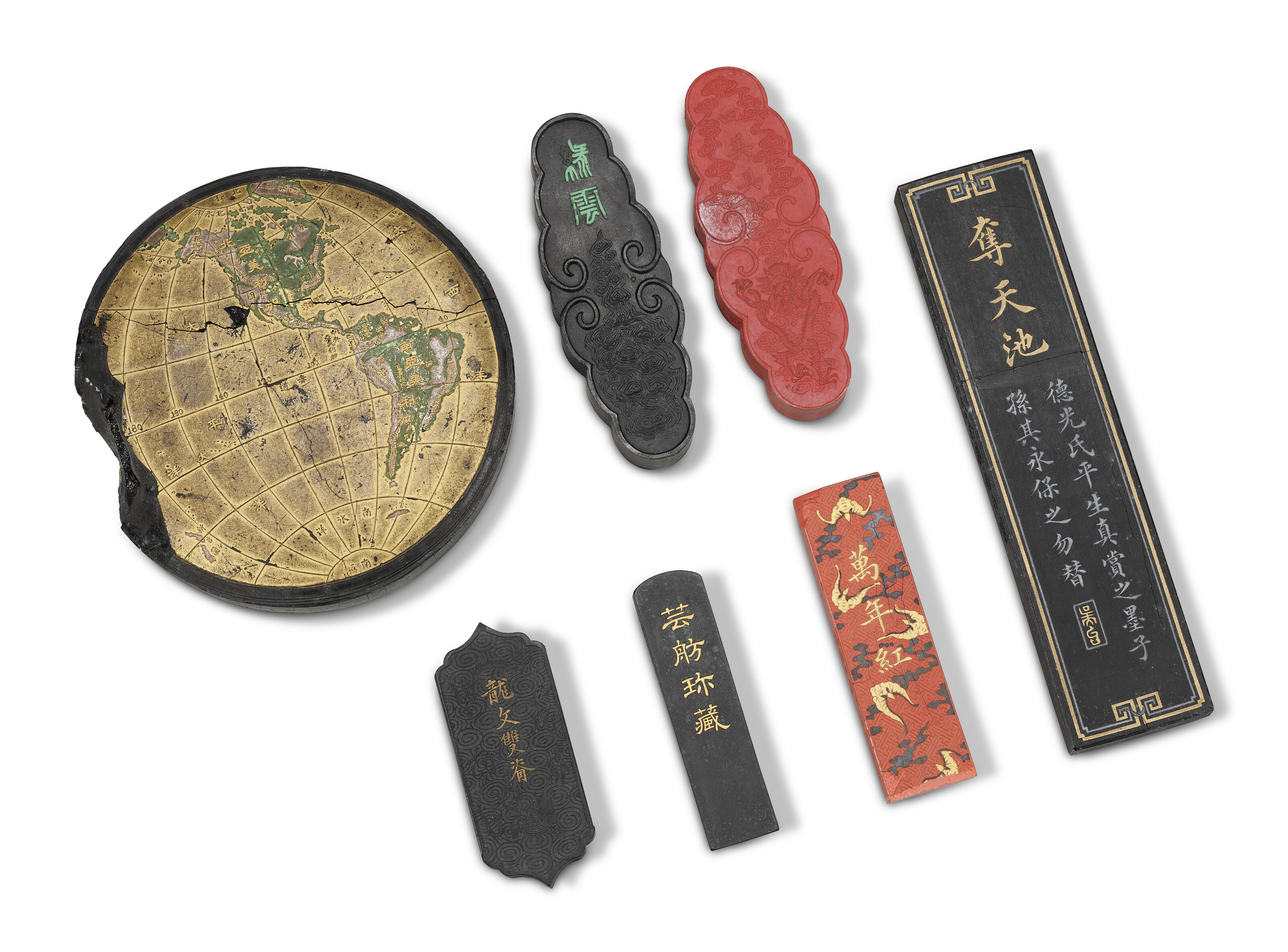 A SHE INKSTONE AND A DUAN INKSTONE, | Christie's
