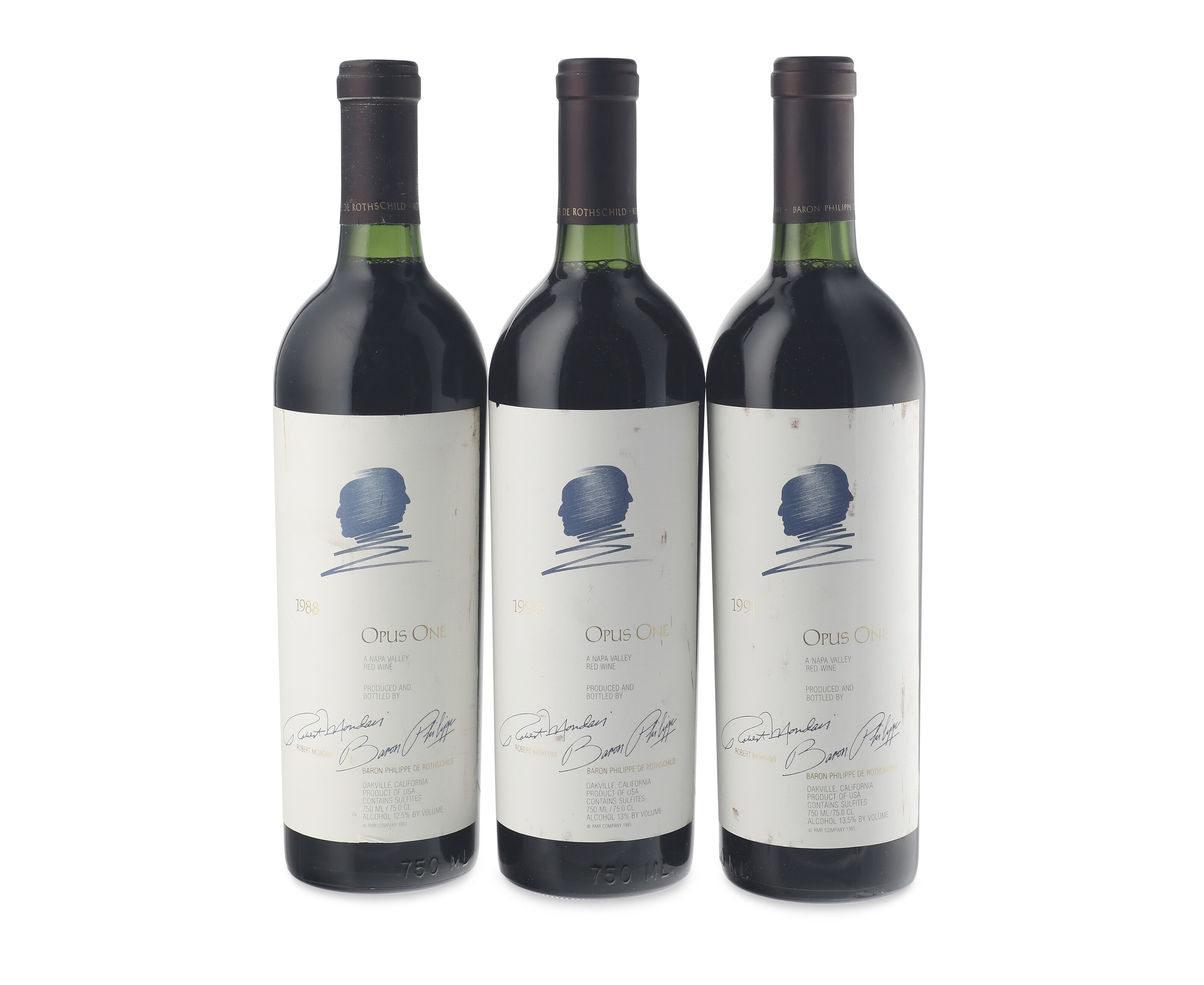 Opus One 1979, Napa Valleyu.3vts, 5ts, 3us, slightly corroded