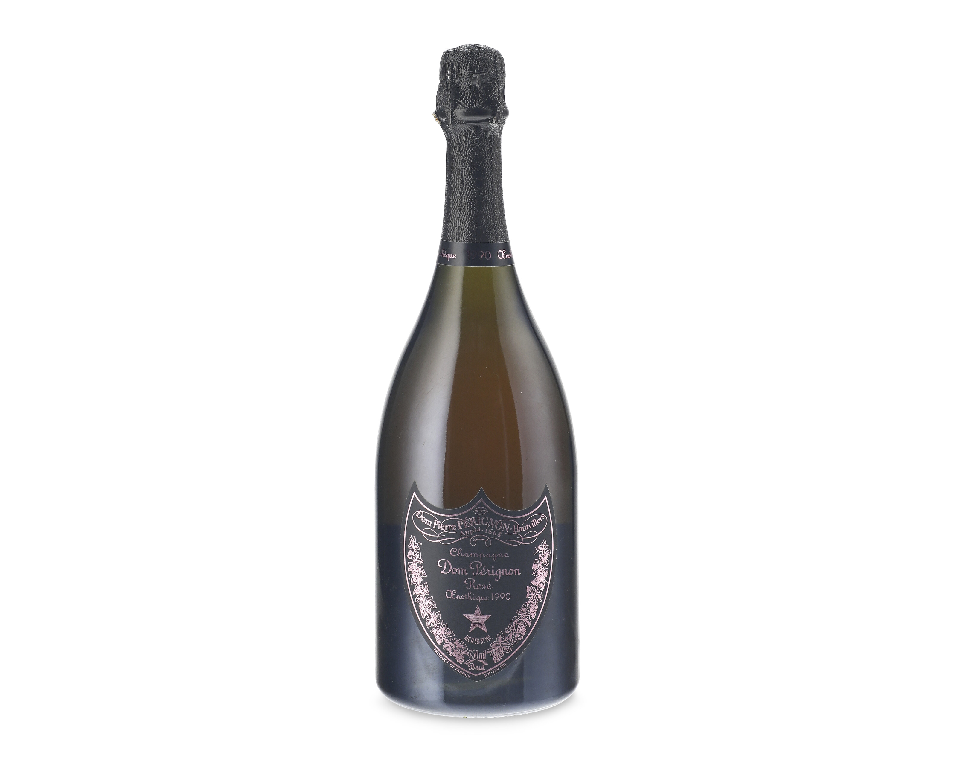 Dom Pérignon, Oenothèque Rosé 1990, Champagnelevels into foil