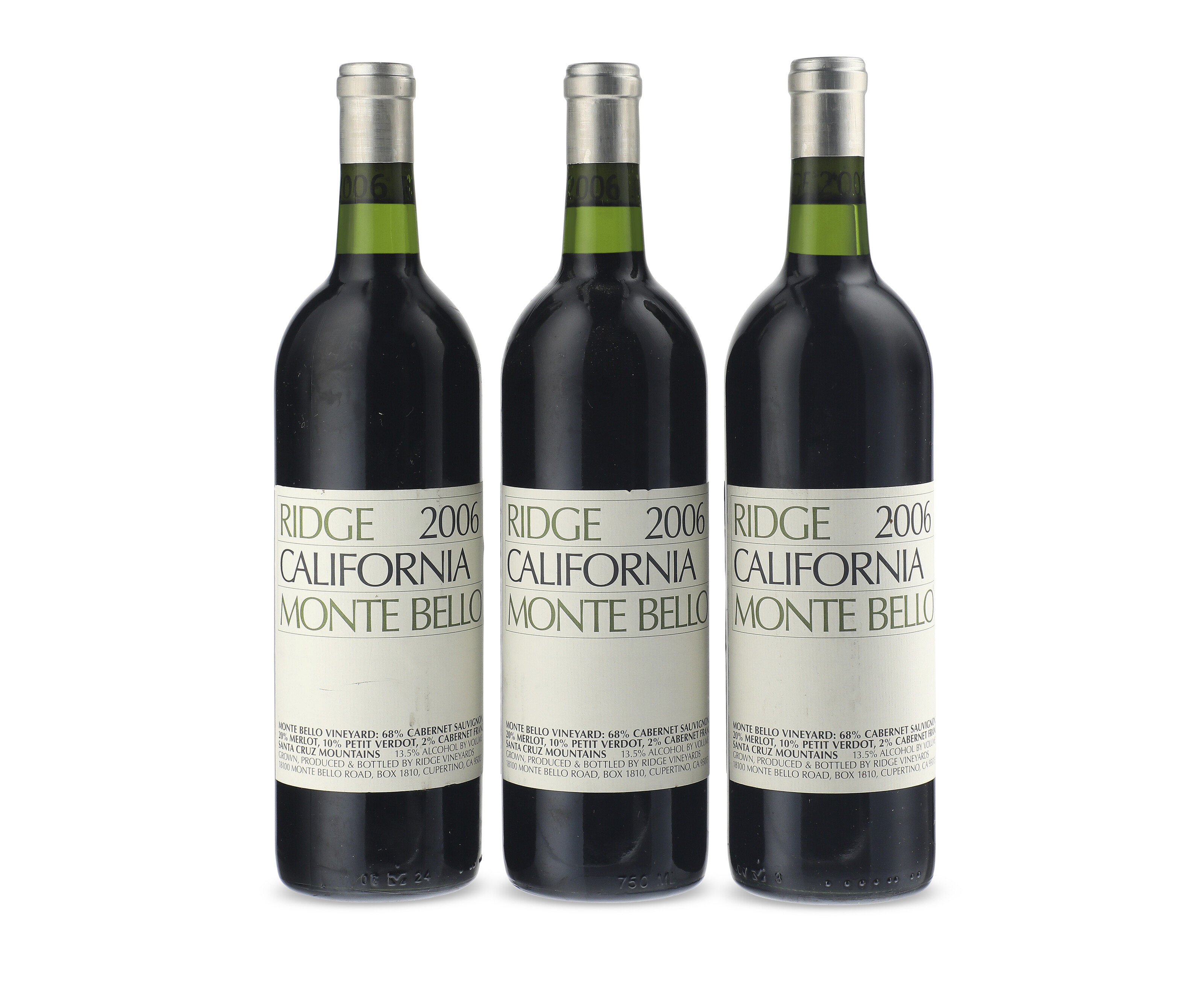 Santa Cruz Mountains 2006 Ridge Monte Bello Ridge, Cabernet