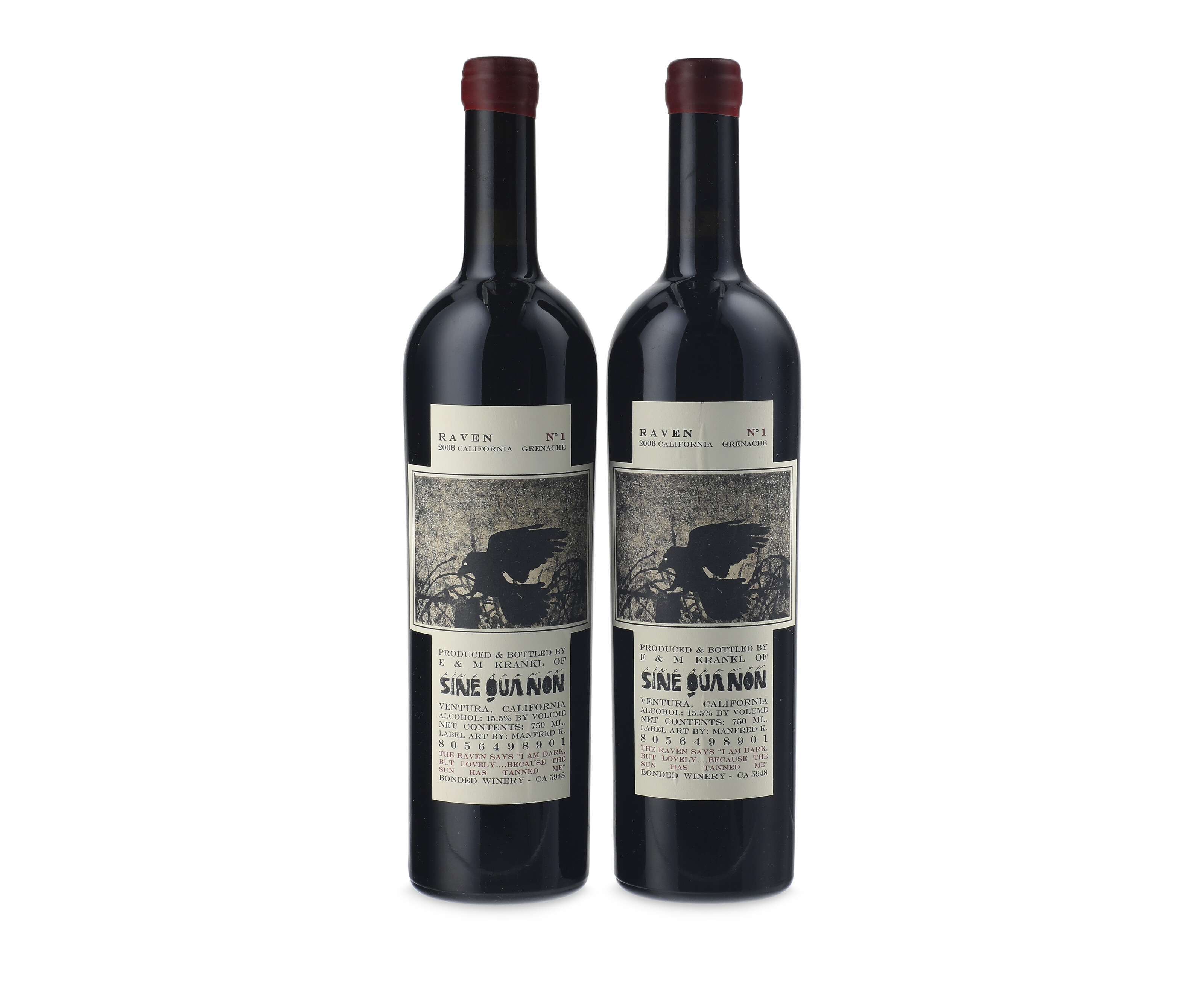 Sine Qua Non, Raven No.1, Grenache 2006, Santa Barbara County