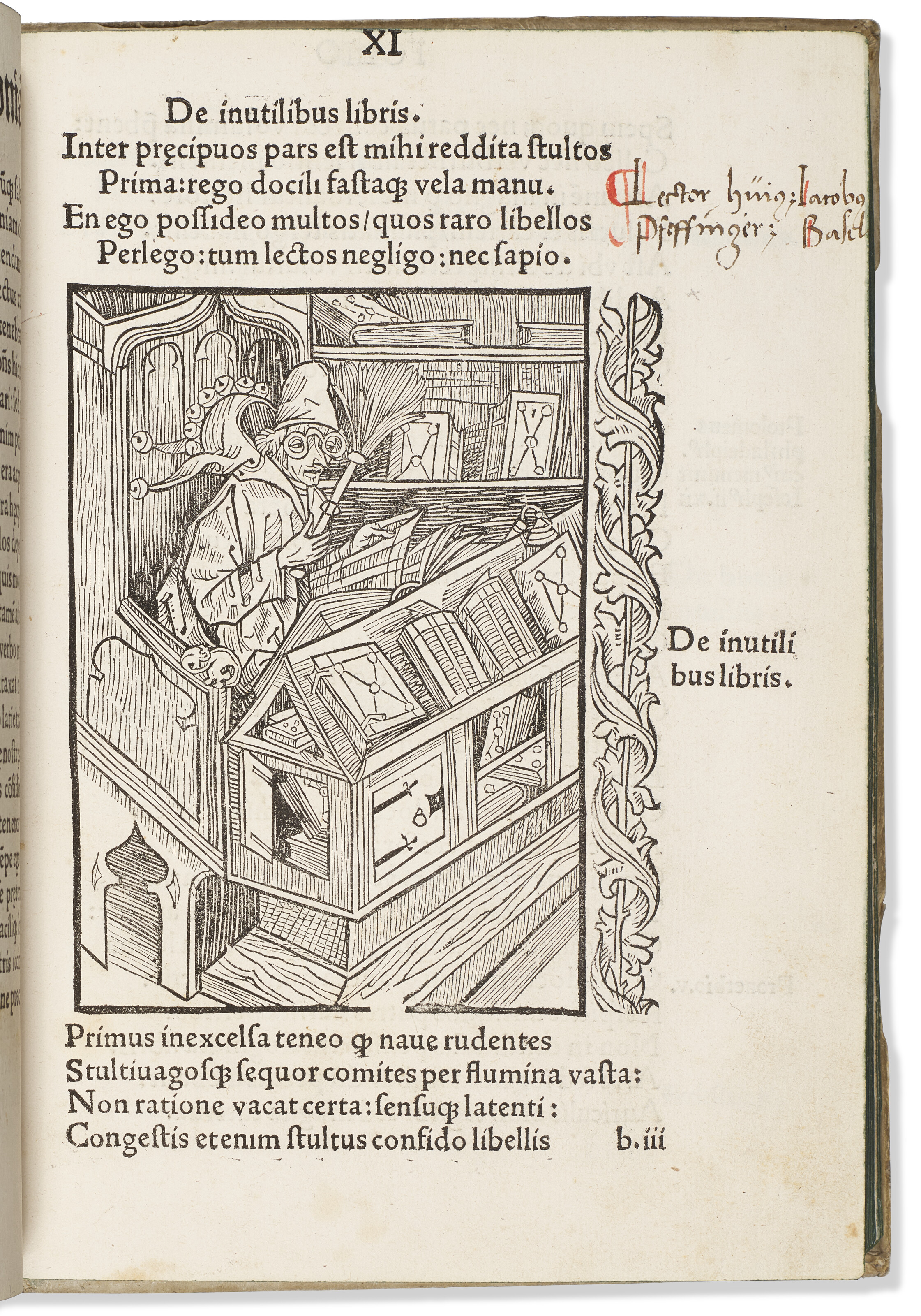 Stultifera navis, Sebastian Brant, 1497 | Christie’s