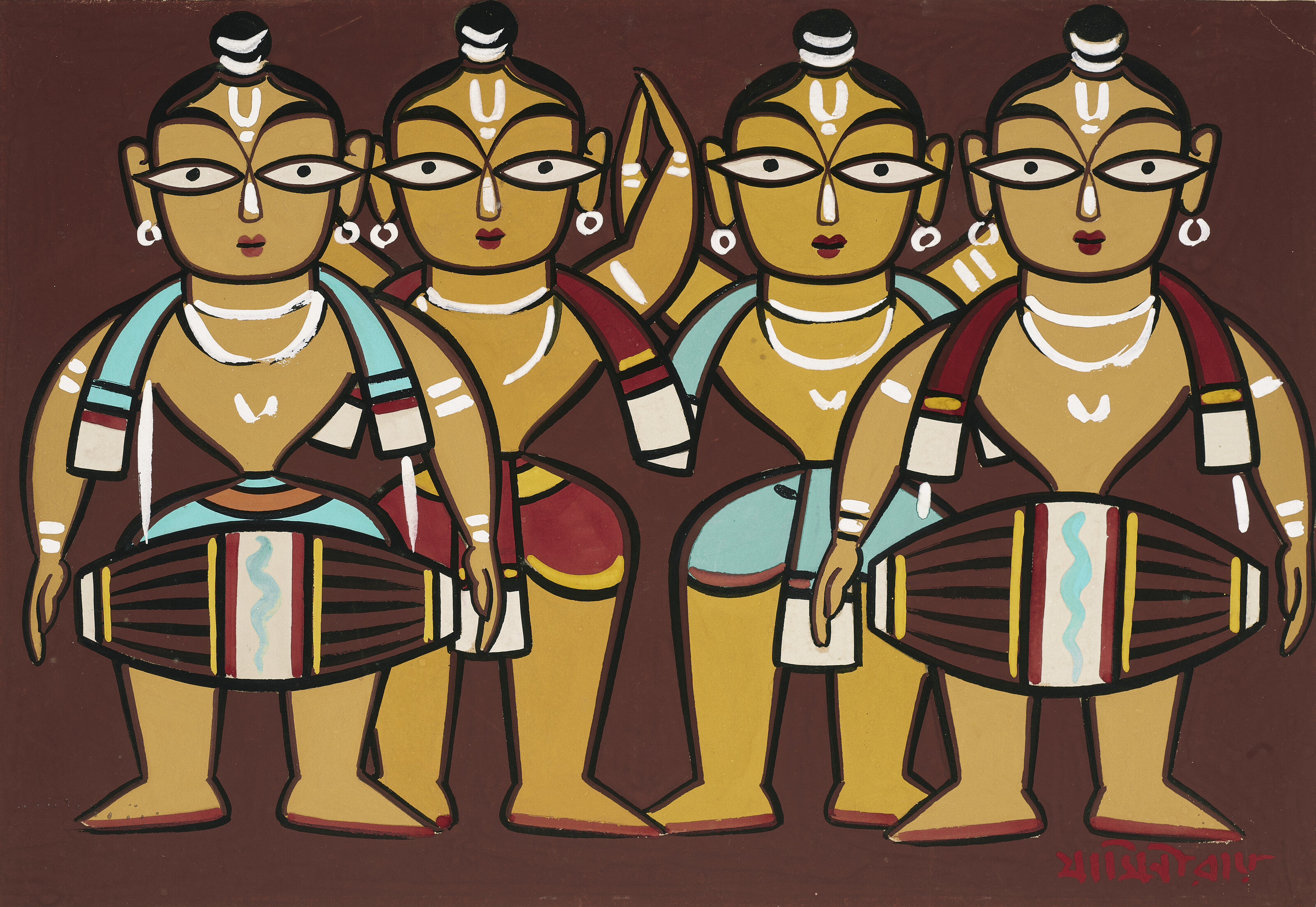 JAMINI ROY (1887-1972), Untitled (Kirtan) | Christie’s