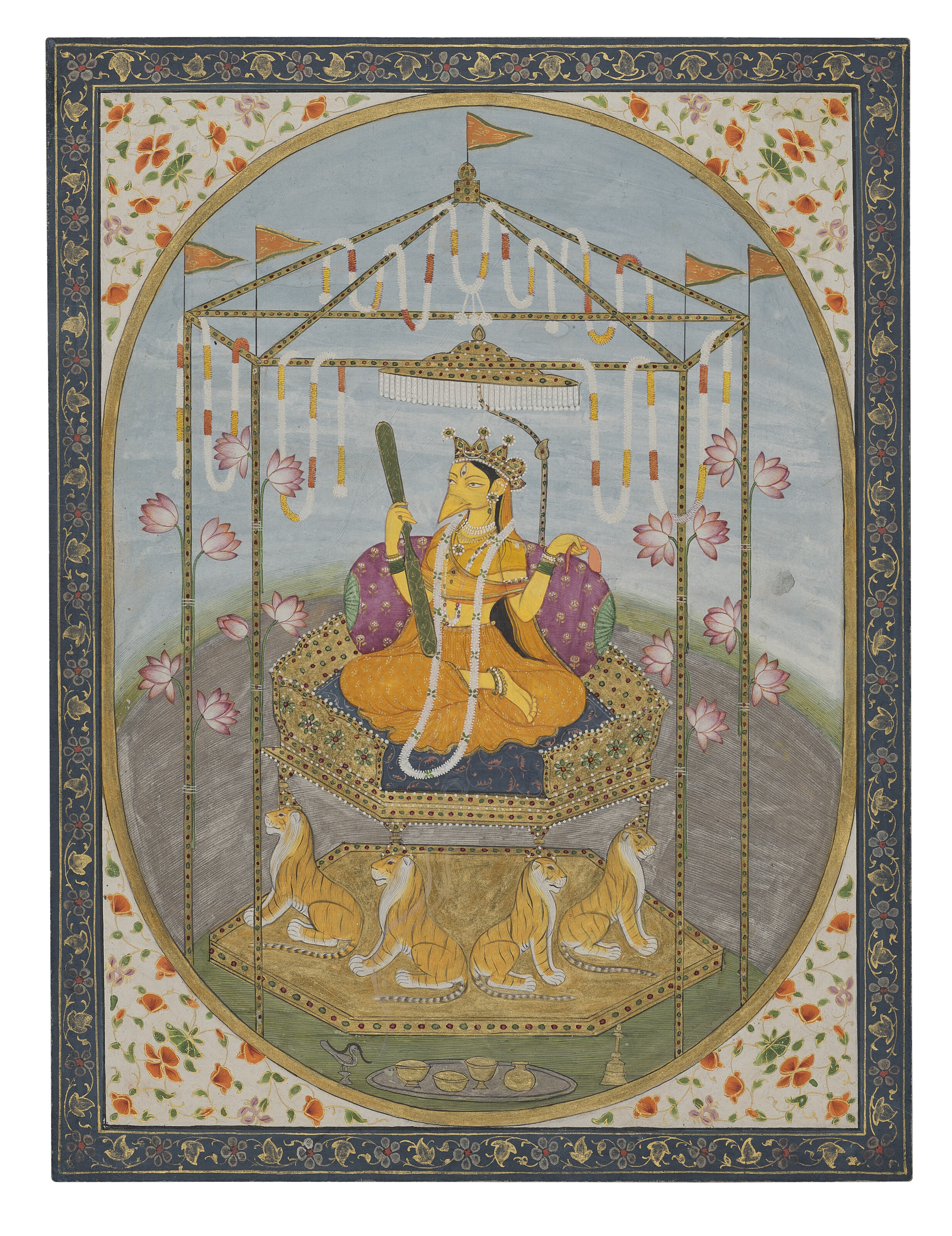 A PAINTING OF A COURT OFFICIAL, INDIA, DECCAN, BIJAPUR, 17TH