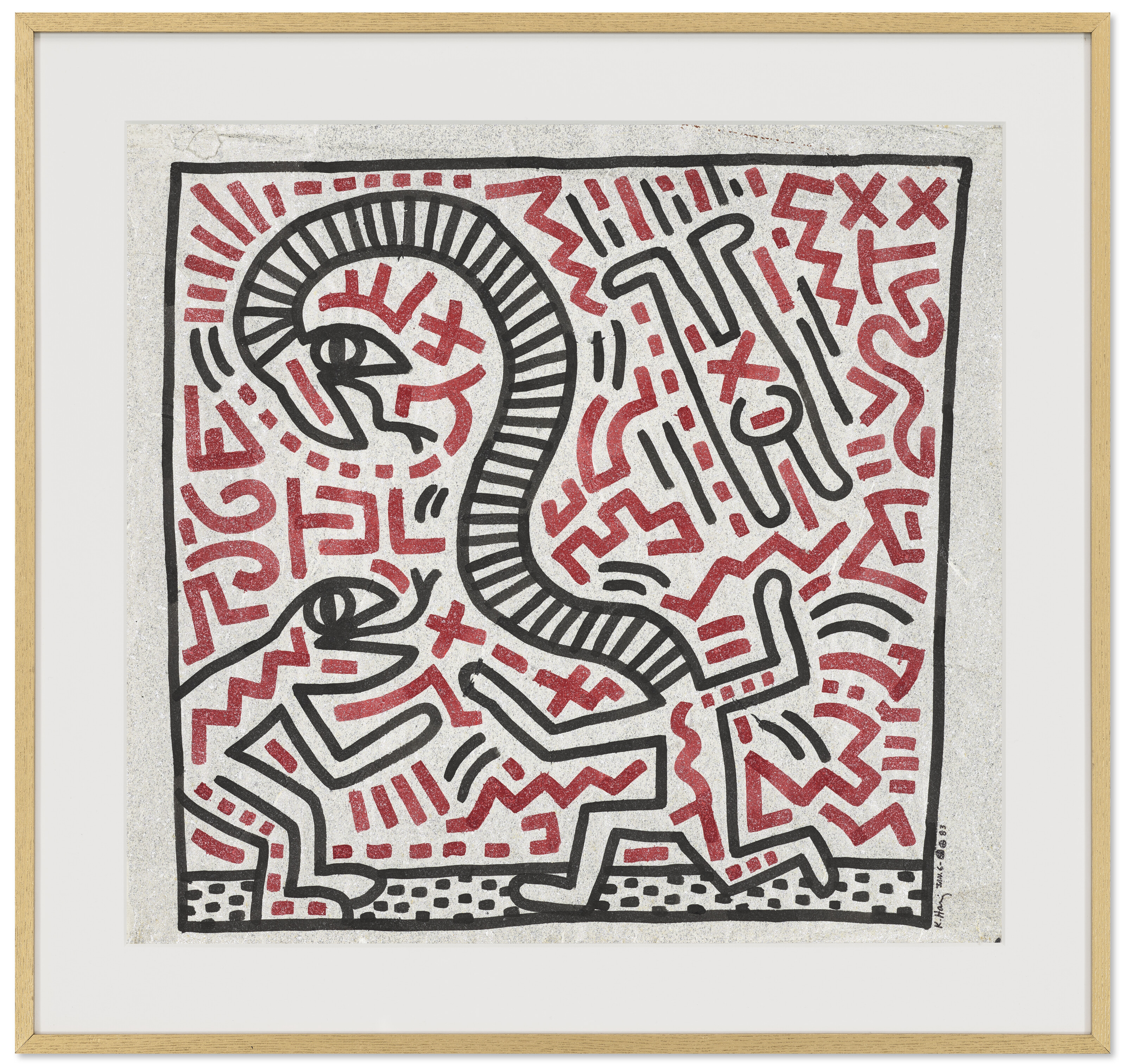 KEITH HARING (1958-1990), Untitled (Snake) | Christie's