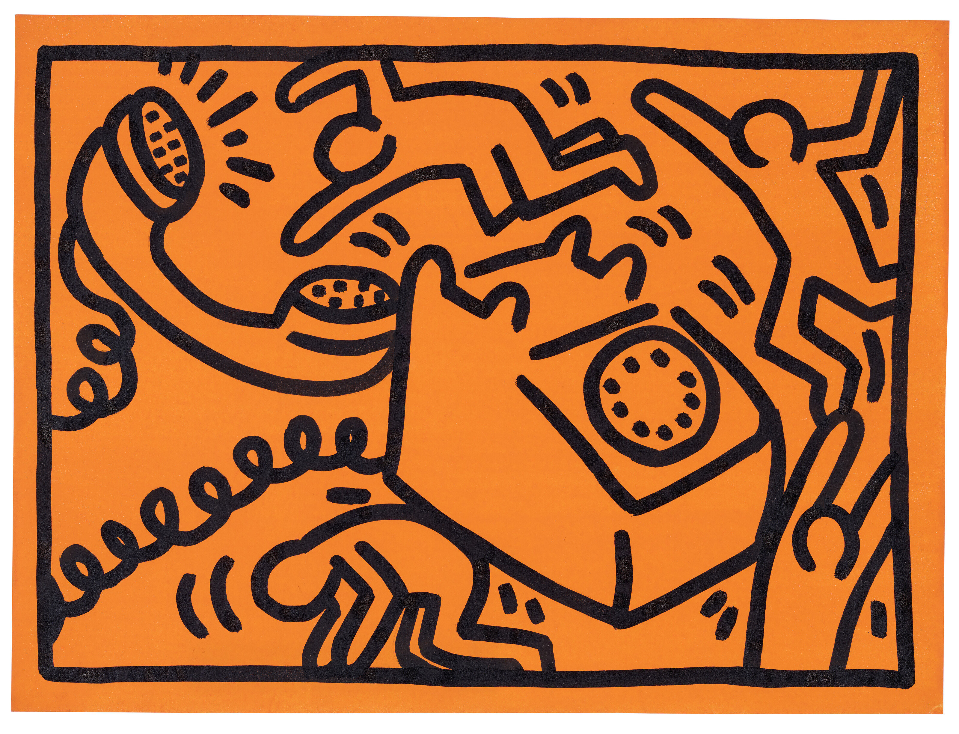 KEITH HARING (1958-1990), Untitled (Snake) | Christie's