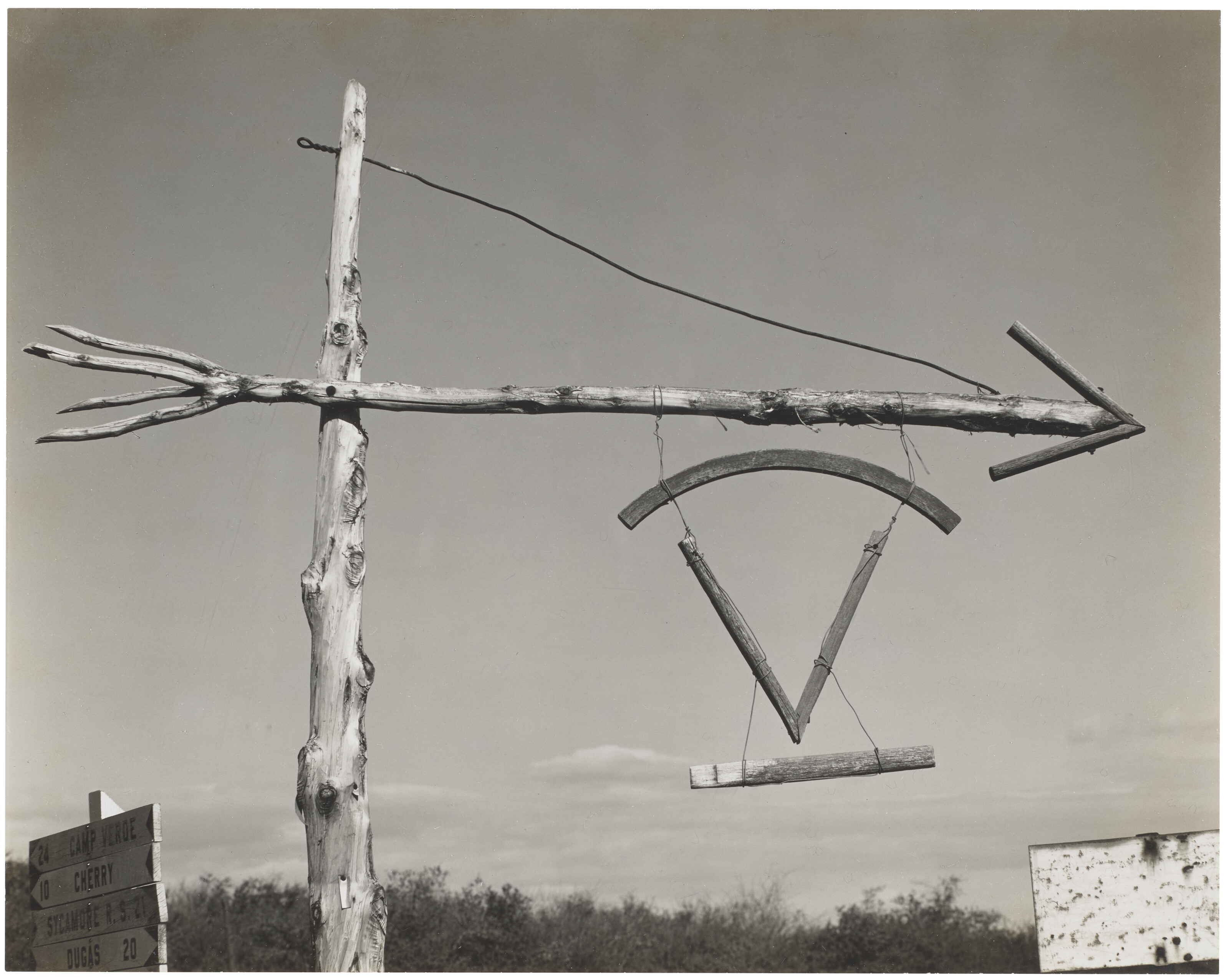 WESTON’S WESTONS　Edward Weston EDWARD WESTON (1886–1958), Sign Post, Arizona, 1938 | Christie's